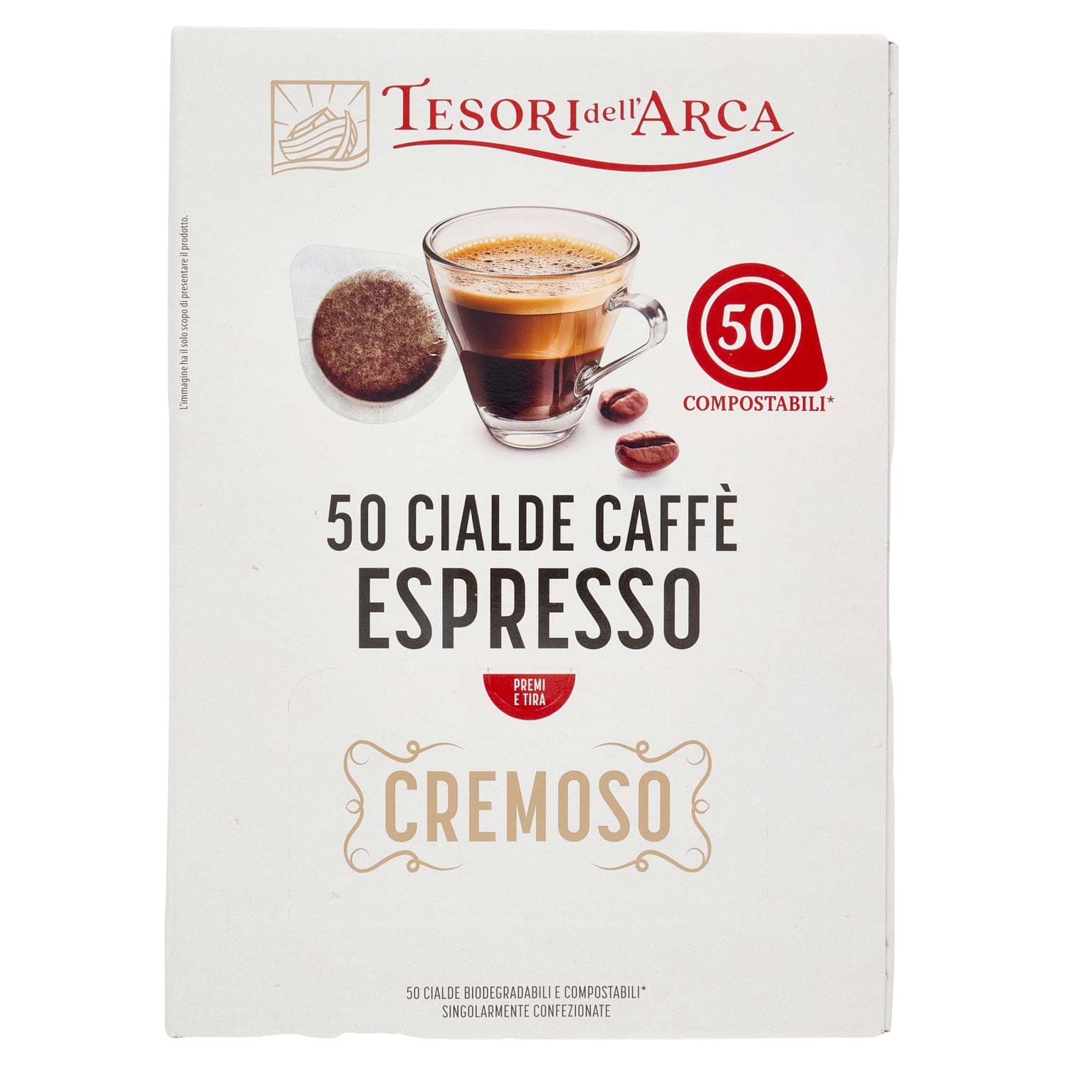 TESORI DELL'ARCA 50 Cialde Caffè Espresso Cremoso 50 x 7,2 g – immagine 4