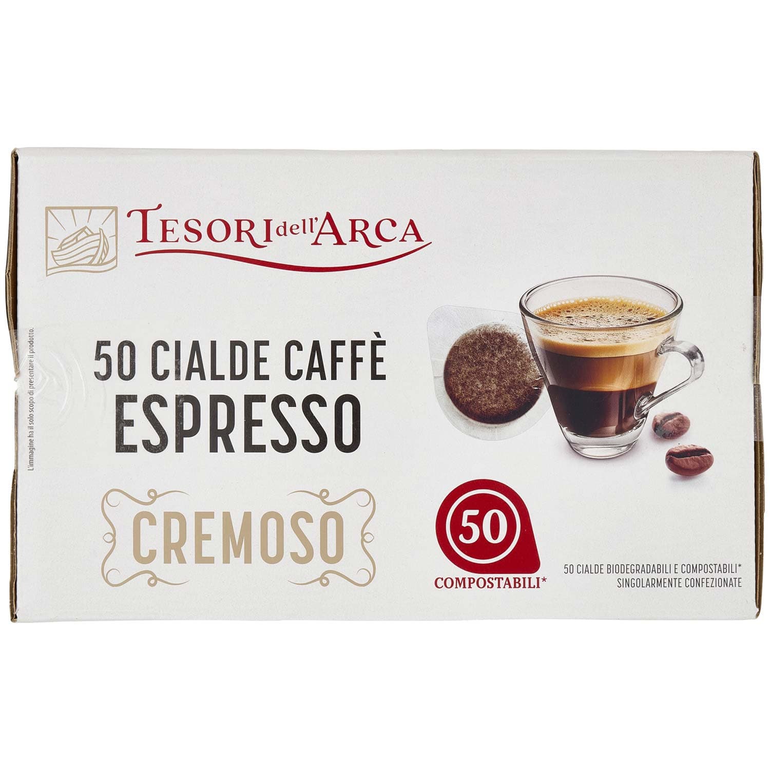 TESORI DELL'ARCA 50 Cialde Caffè Espresso Cremoso 50 x 7,2 g – immagine 7