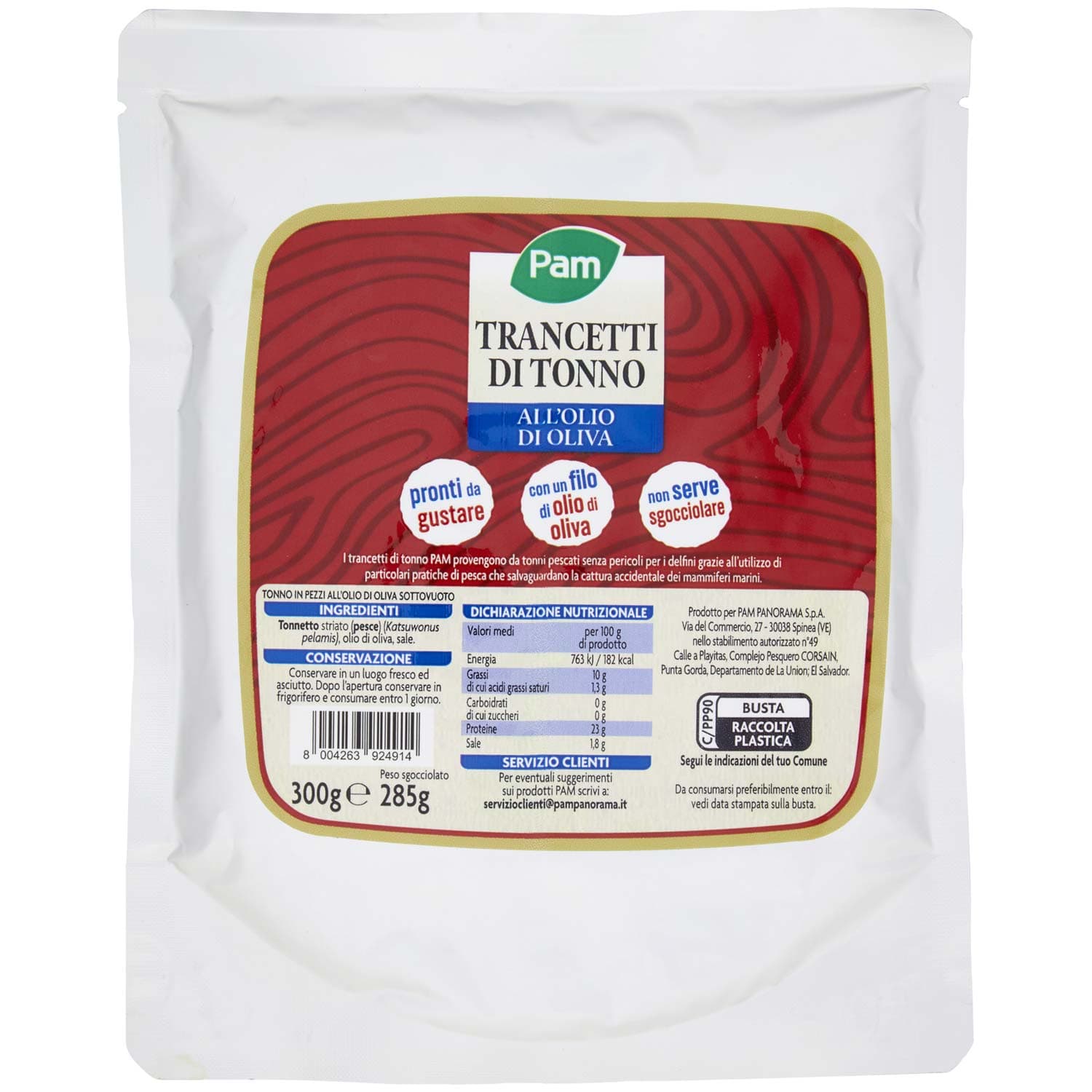 PAM Trancetti di Tonno all'Olio di Oliva 300 g – immagine 2