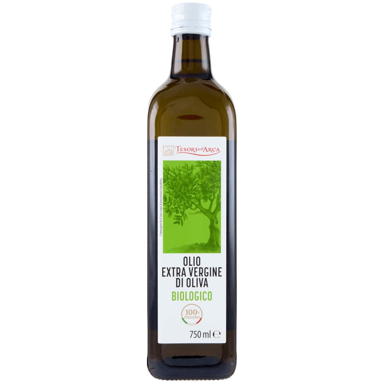 TESORI DELL'ARCA Olio Extra Vergine di Oliva Biologico 100% Italiano 750 ml – immagine 2