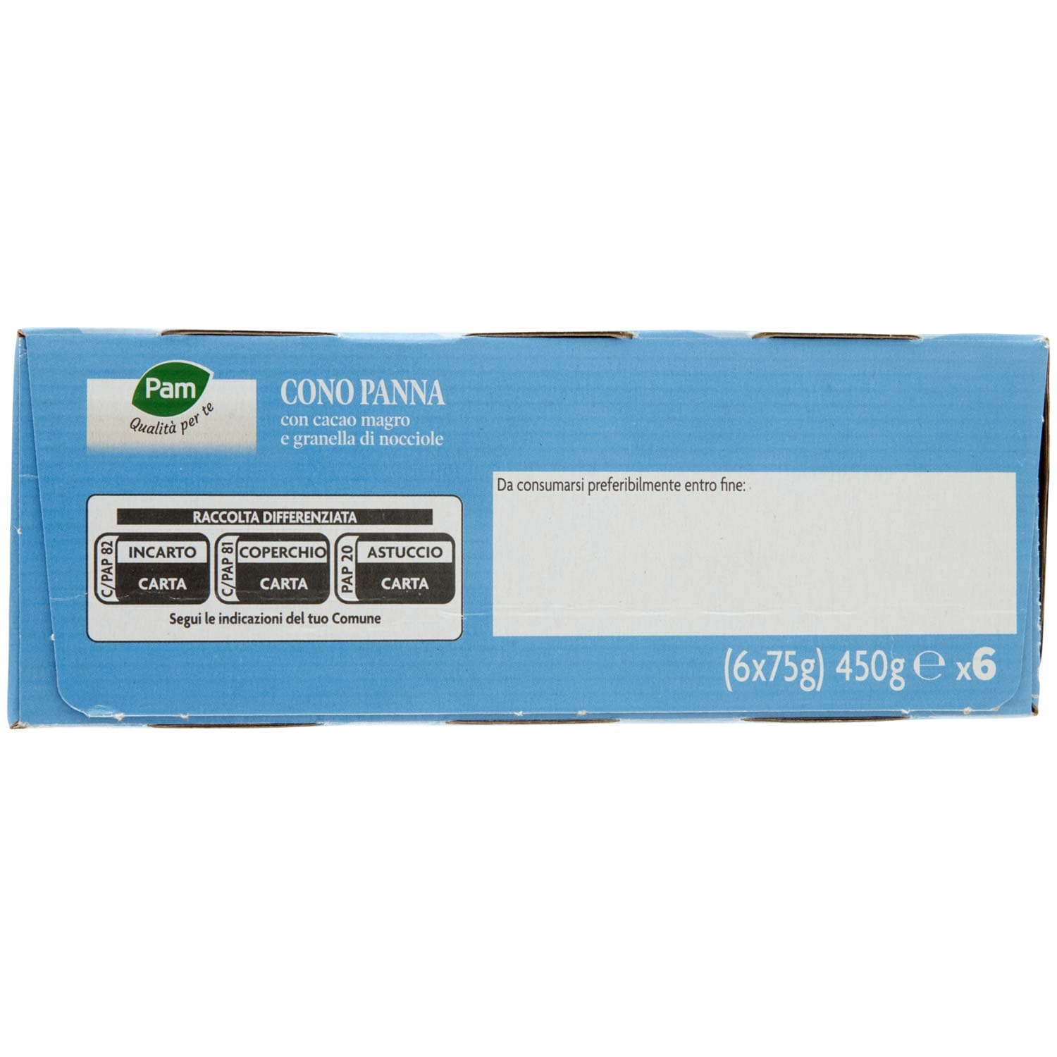 PAM Qualità per te Cono Panna 6 x 75 g – immagine 3