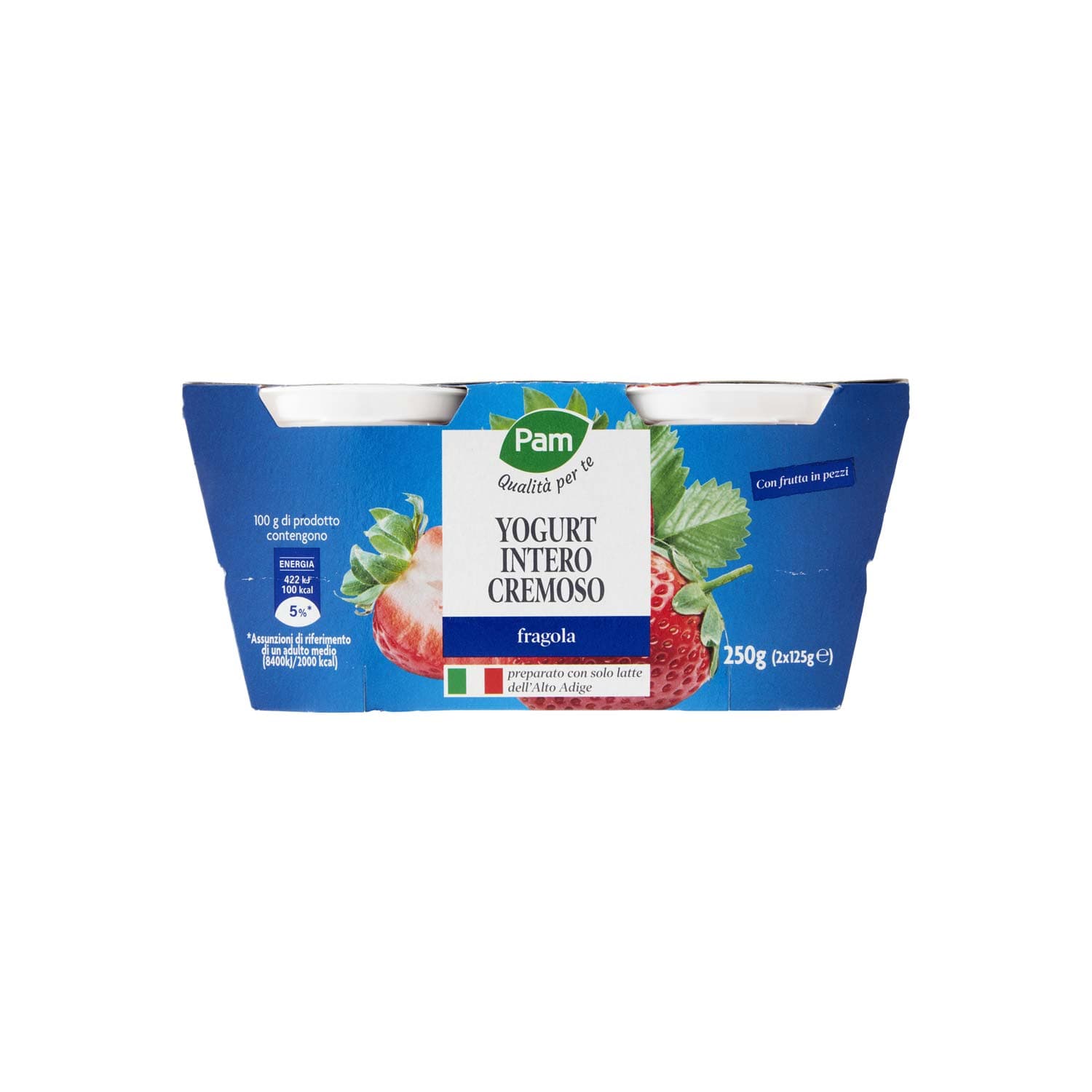 PAM PANORAMA Yogurt intero Cremoso alla Fragola 250g (125g x 2) – immagine 4