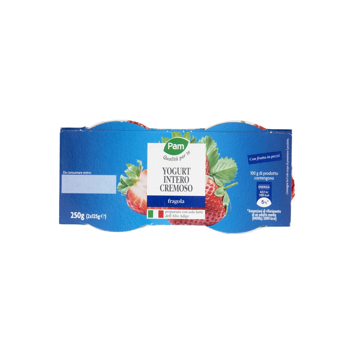 PAM PANORAMA Yogurt intero Cremoso alla Fragola 250g (125g x 2) – immagine 6