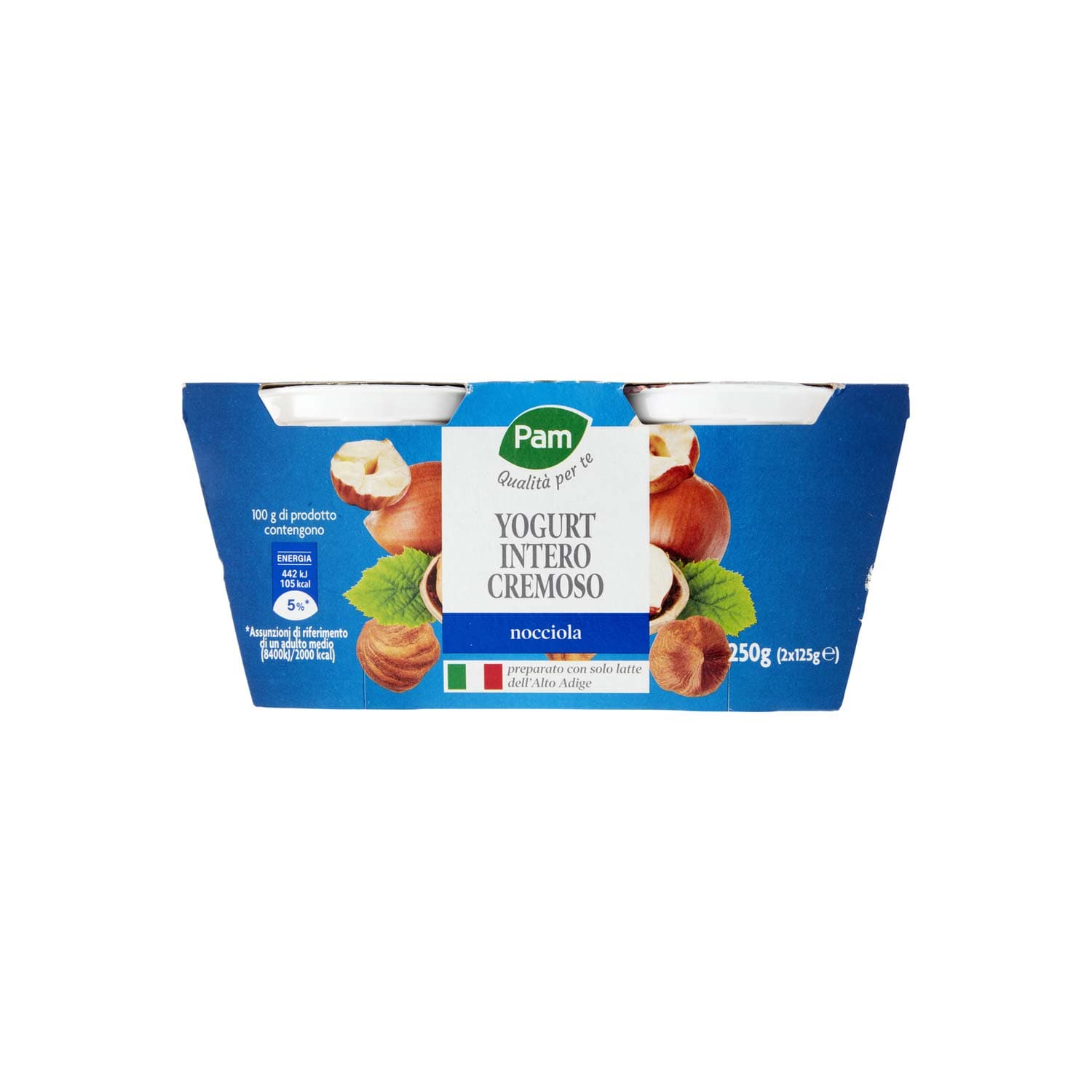 PAM PANORAMA Yogurt intero Cremoso alla Nocciola 250g (125g x 2) – immagine 2