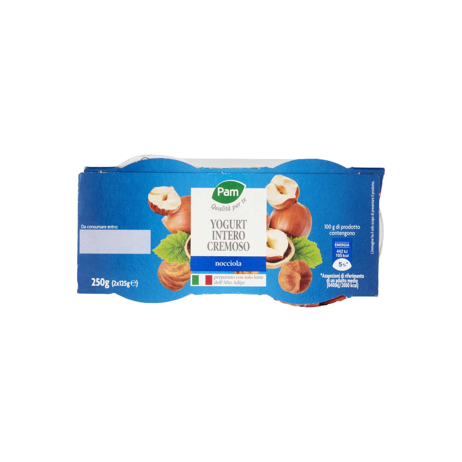 PAM PANORAMA Yogurt intero Cremoso alla Nocciola 250g (125g x 2) – immagine 6