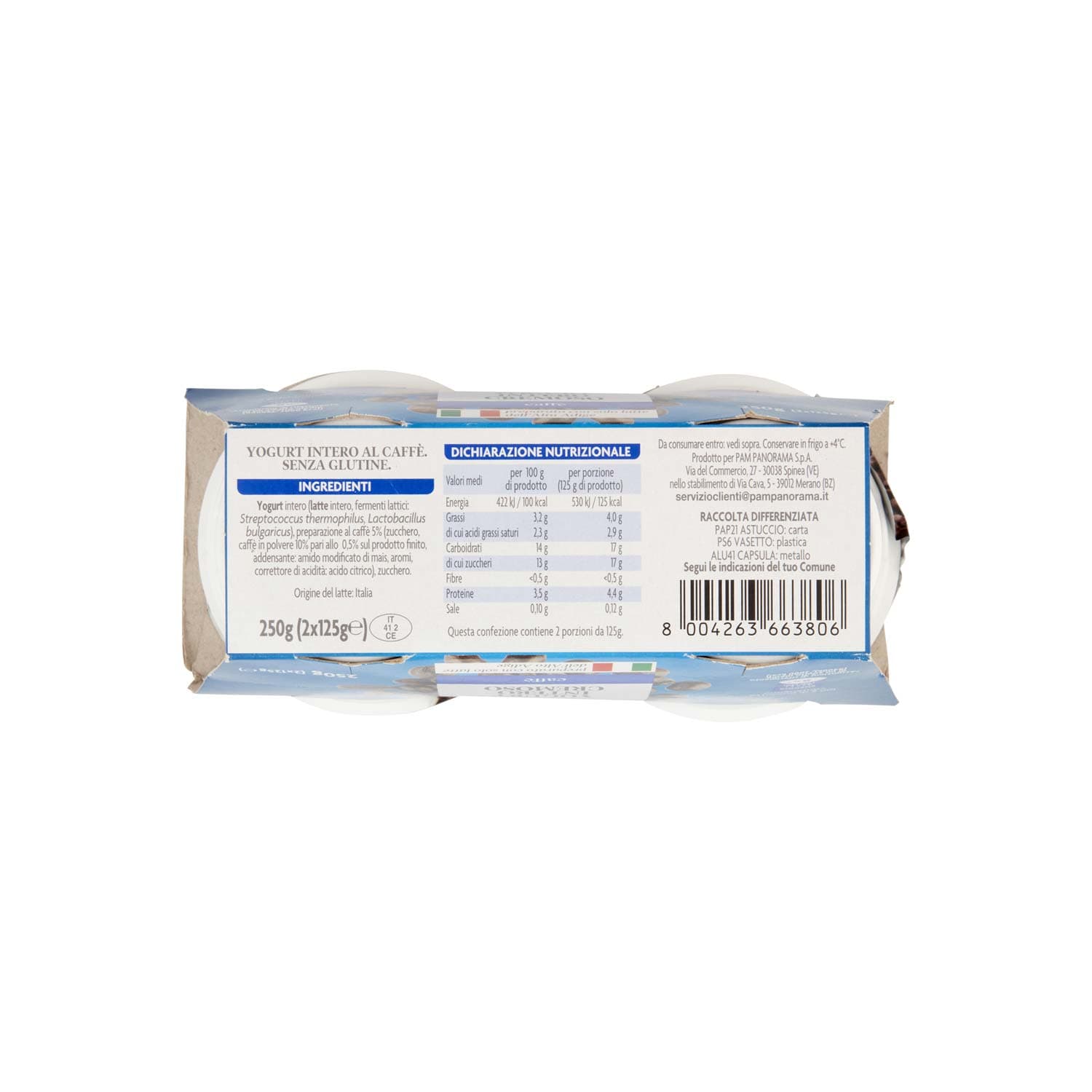 PAM PANORAMA Yogurt intero Cremoso al Caffè 250g (125g x 2) – immagine 7