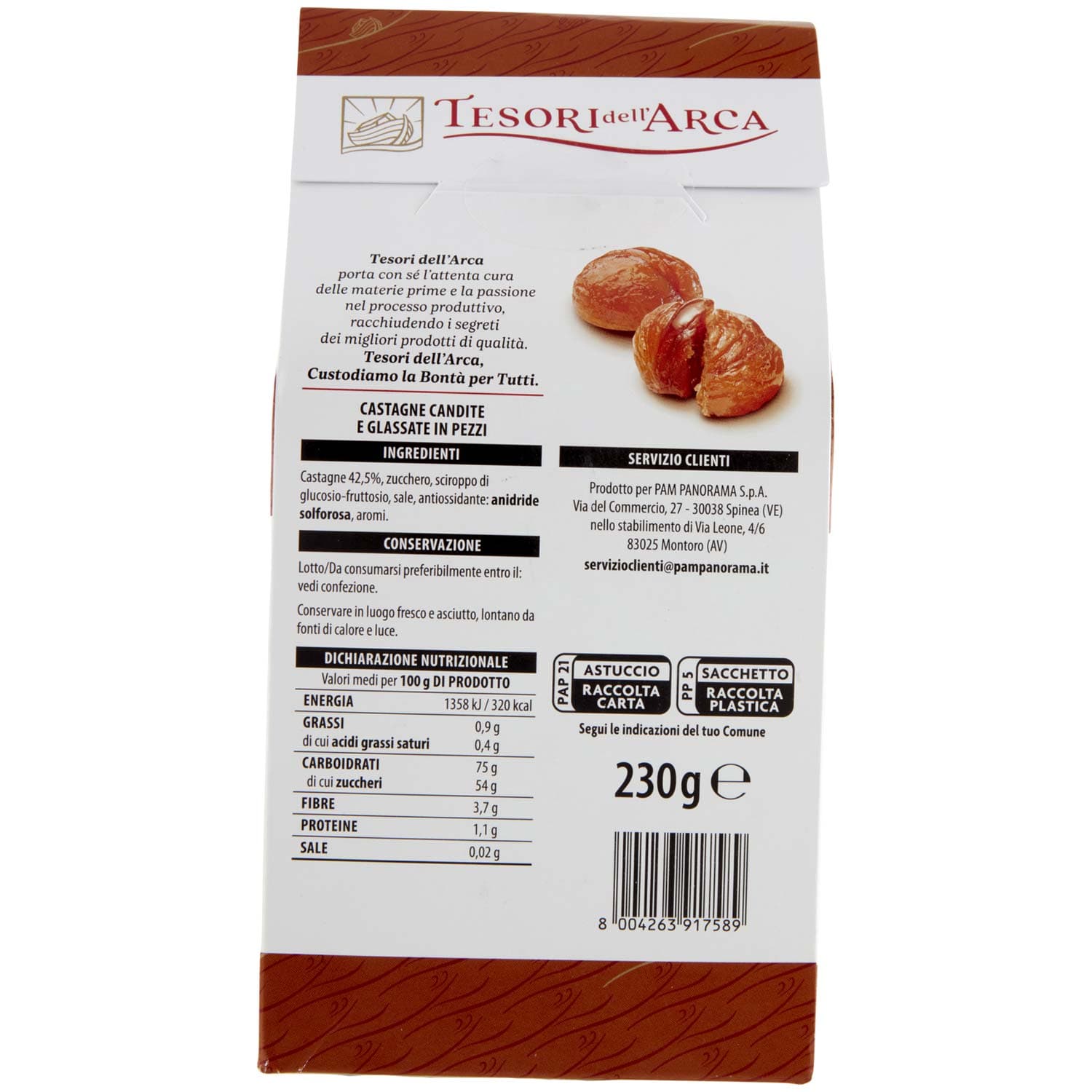 TESORI DELL'ARCA Marrons Glacès in pezzi 230 g – immagine 4