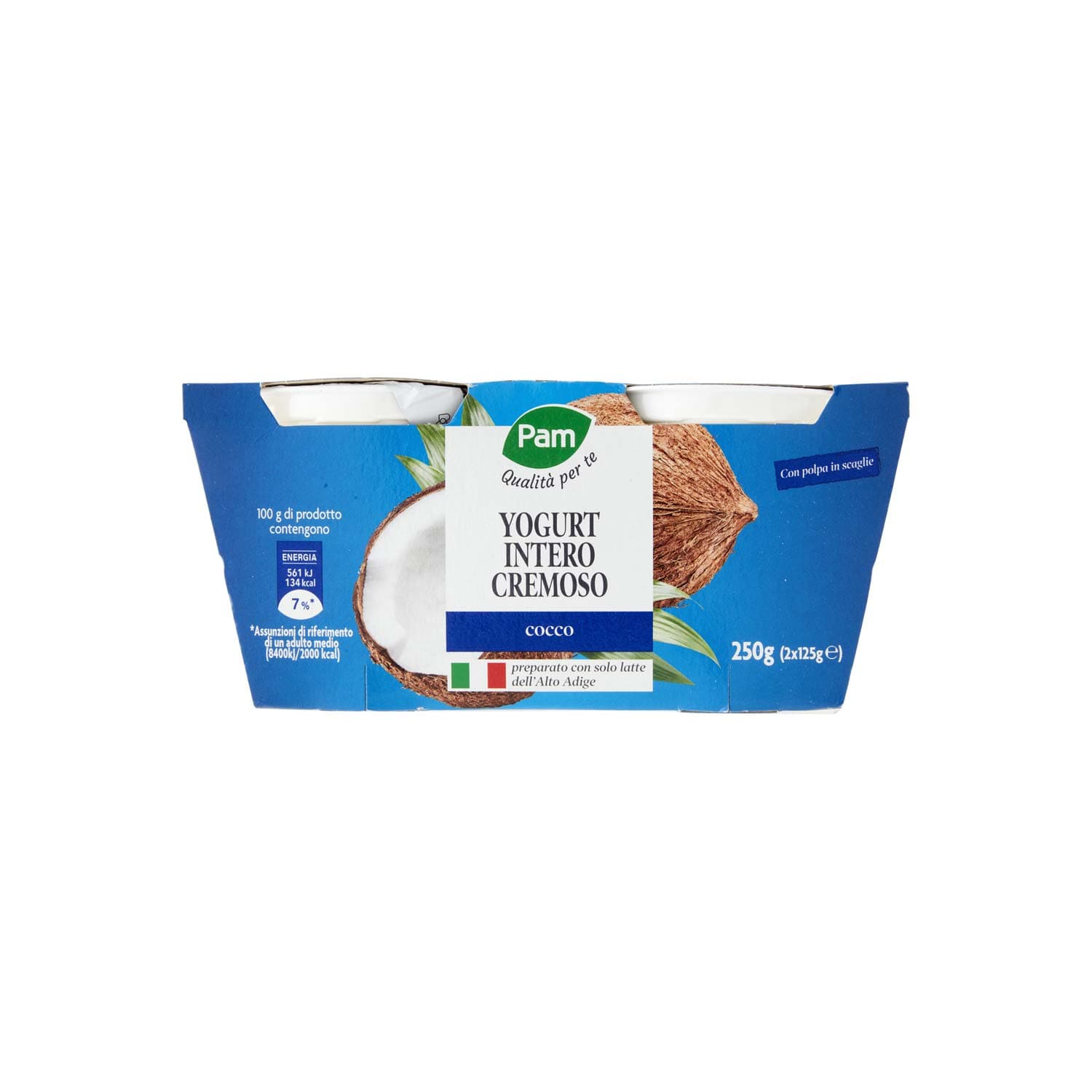 PAM PANORAMA Yogurt intero Cremoso al Cocco 2 x 125 g – immagine 2