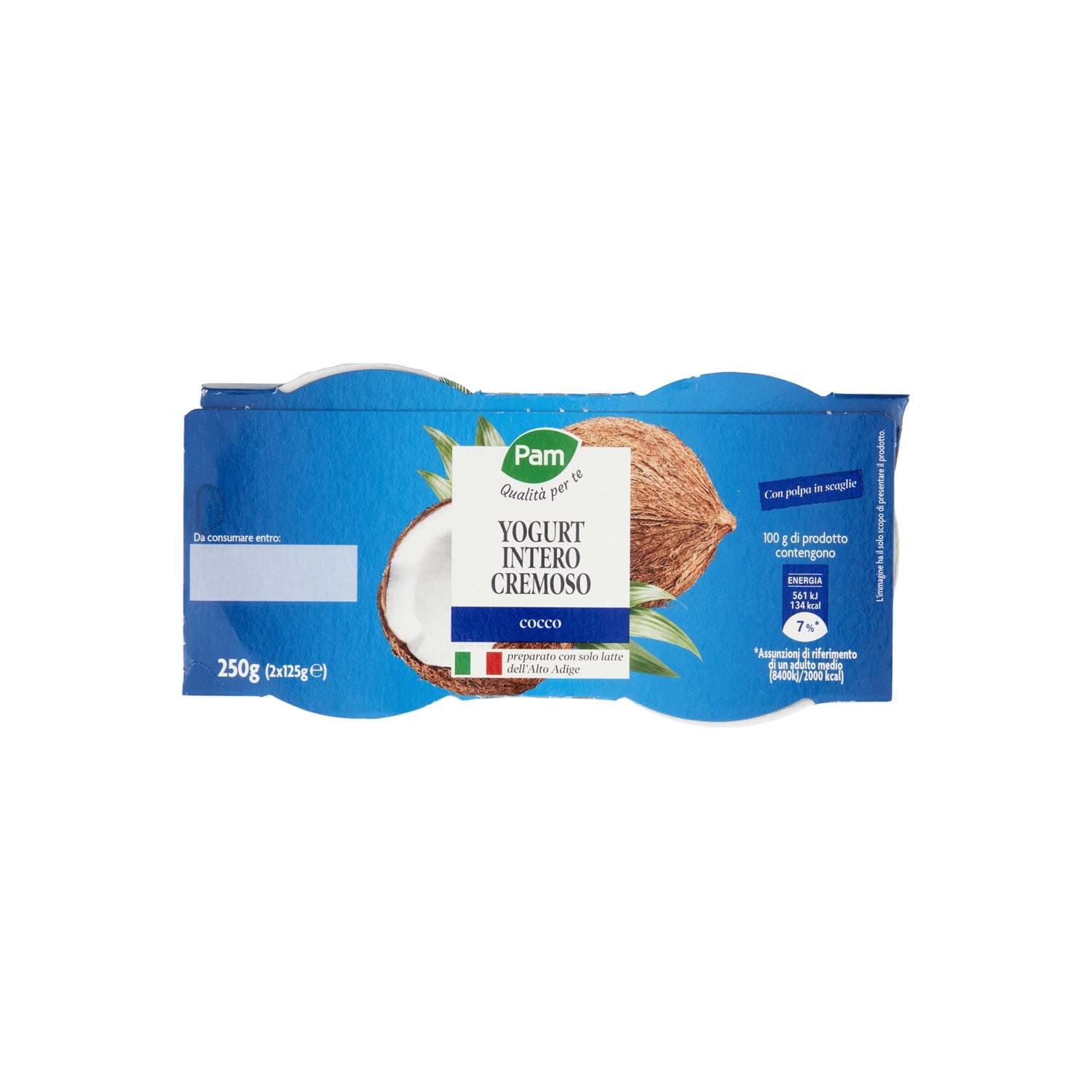PAM PANORAMA Yogurt intero Cremoso al Cocco 2 x 125 g – immagine 6