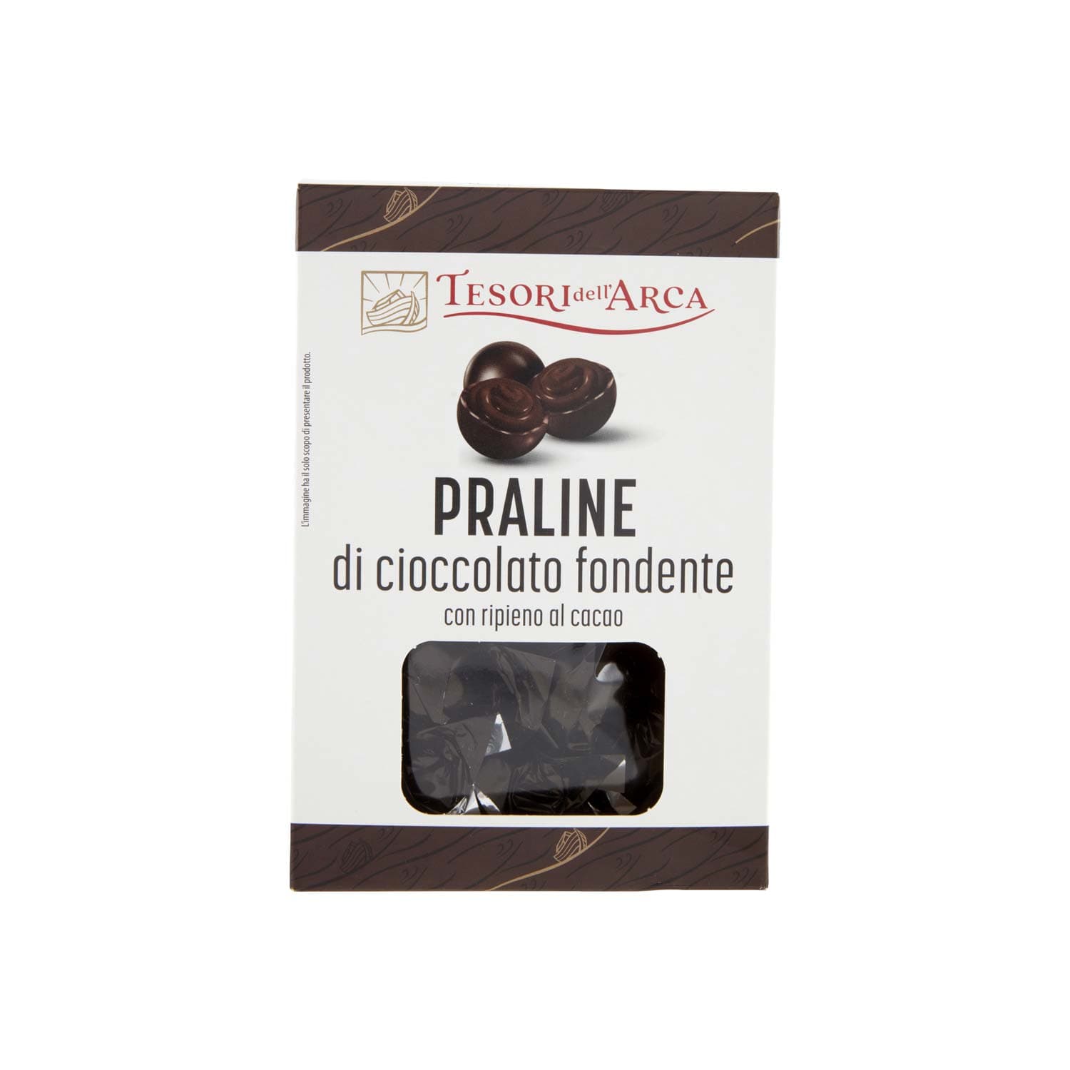 TESORI DELL'ARCA Praline di cioccolato fondente con ripieno al cacao 130 g – immagine 2
