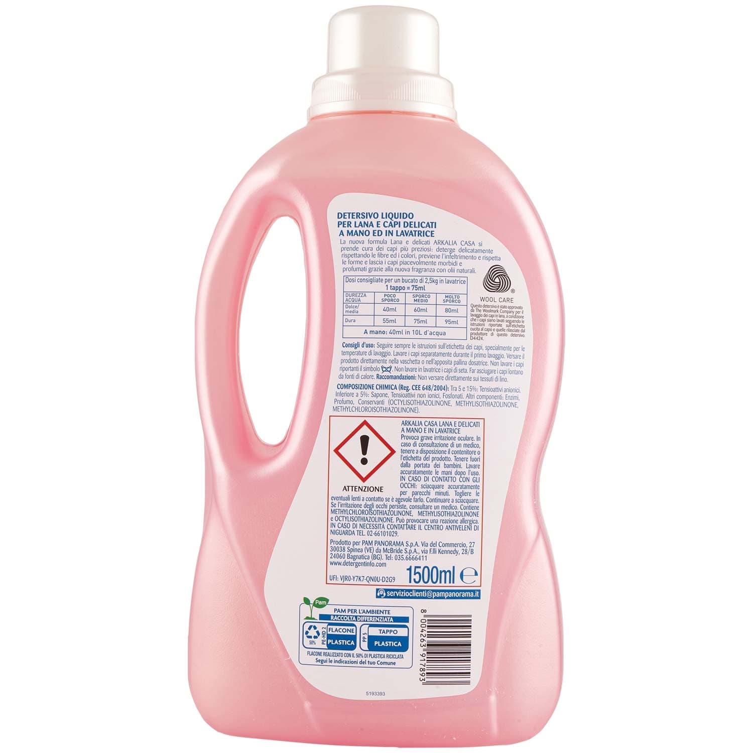 ARKALIA CASA Lana e Delicati a Mano e in Lavatrice 1500 ml – immagine 4