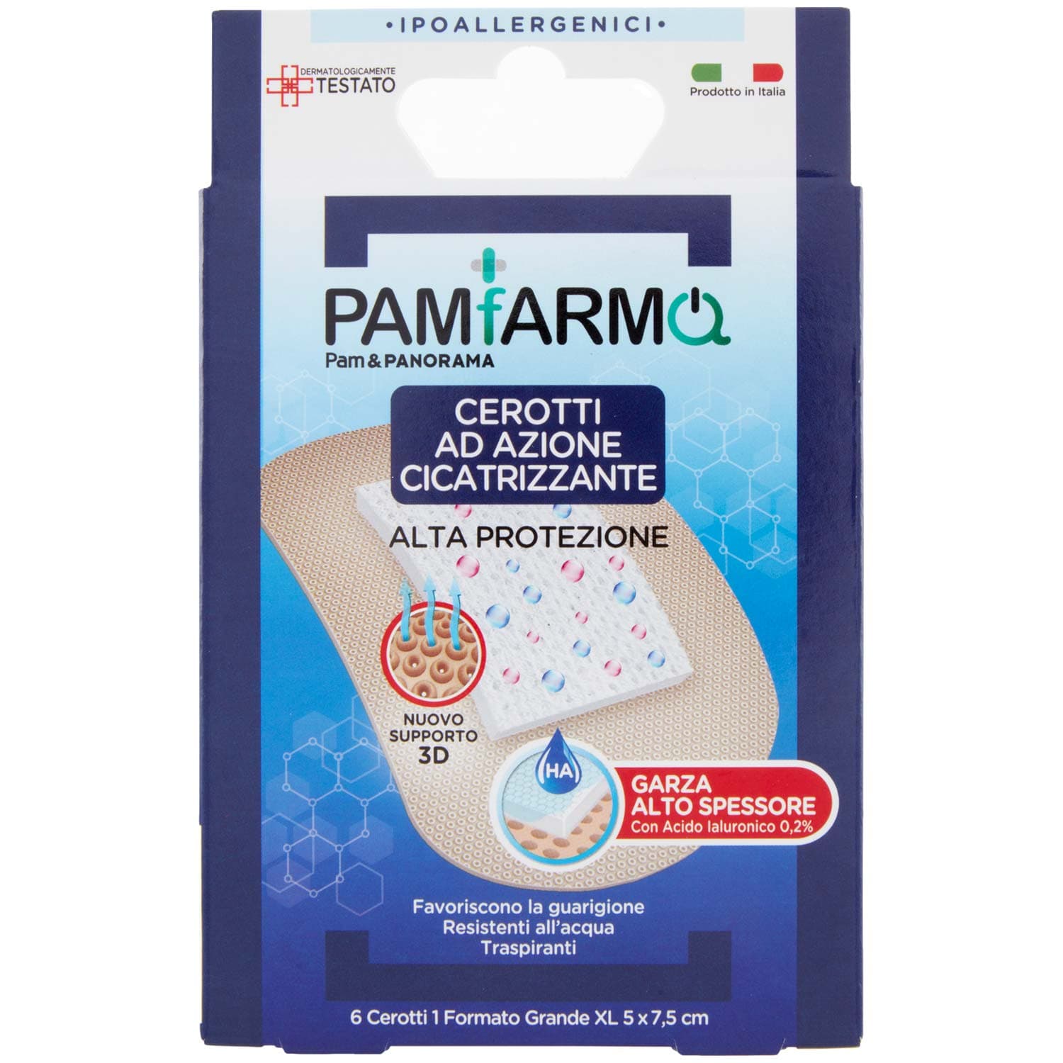 PAMFARMA Cerotti ad Azione Cicatrizzante 1 Formato Grande XL 5 x 7,5 cm 6 pz – immagine 2