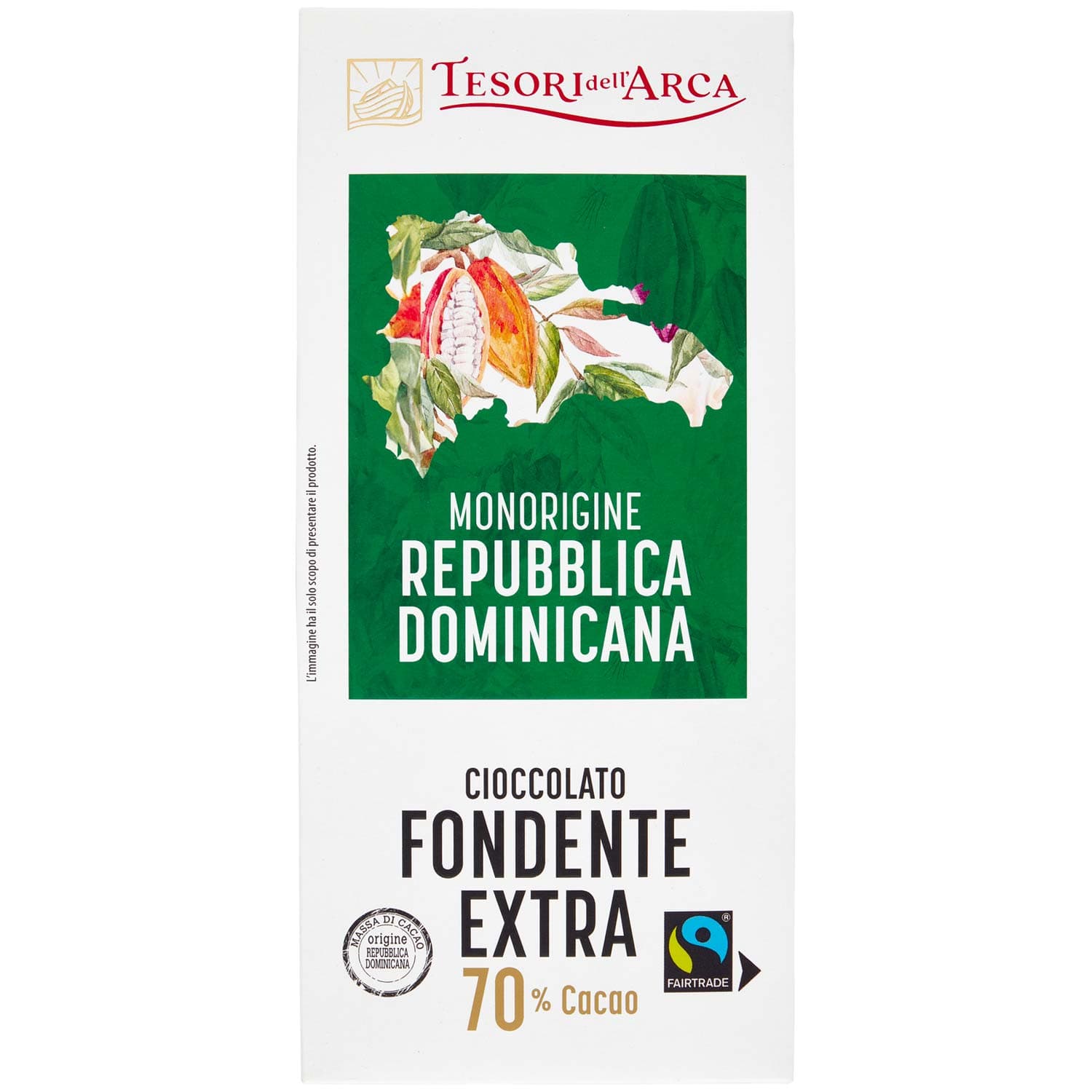 TESORI DELL'ARCA Cioccolato Fondente Extra 70% Cacao 100 g – immagine 2
