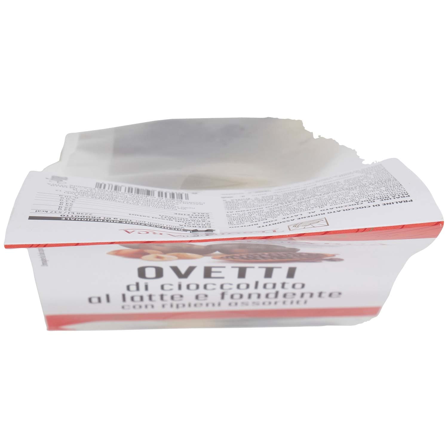 TESORI DELL'ARCA Ovetti di cioccolato al latte e fondente con ripieni assortiti 180 g Praline di cioccolato al latte con ripieno alla nocciola Praline di cioccolato fondente con ripieno al cacao e granella di fave di cacao – immagine 6