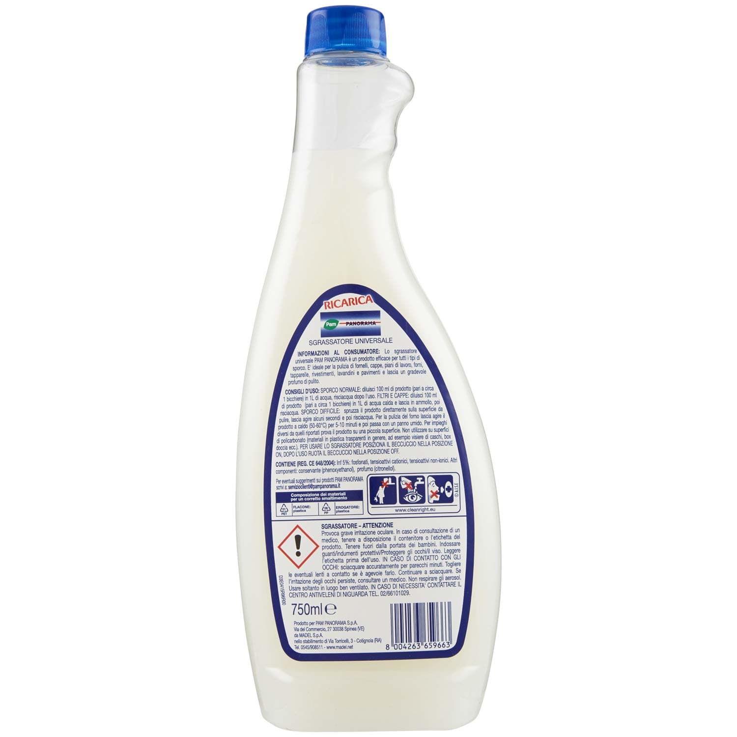 PAM PANORAMA Sgrassatore Universale Marsiglia 750 ml – immagine 4