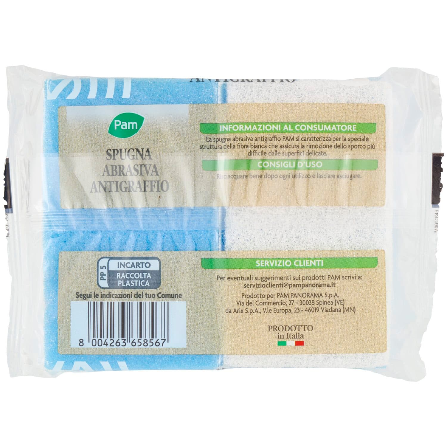PAM Spugna Abrasiva Antigraffio 2 pz – immagine 5