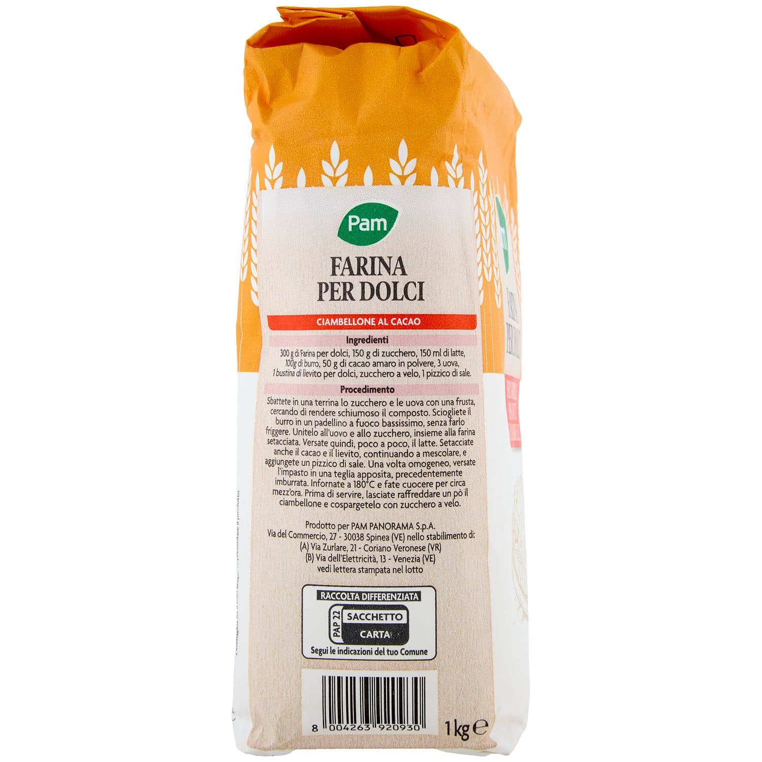 PAM Farina per Dolci 1 kg – immagine 4