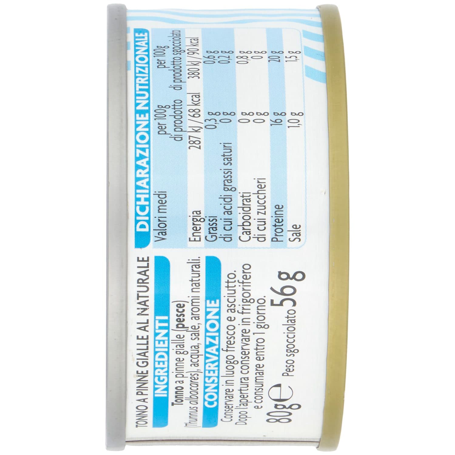 PAM Tonno a Pinne Gialle al Naturale 80 g – immagine 6