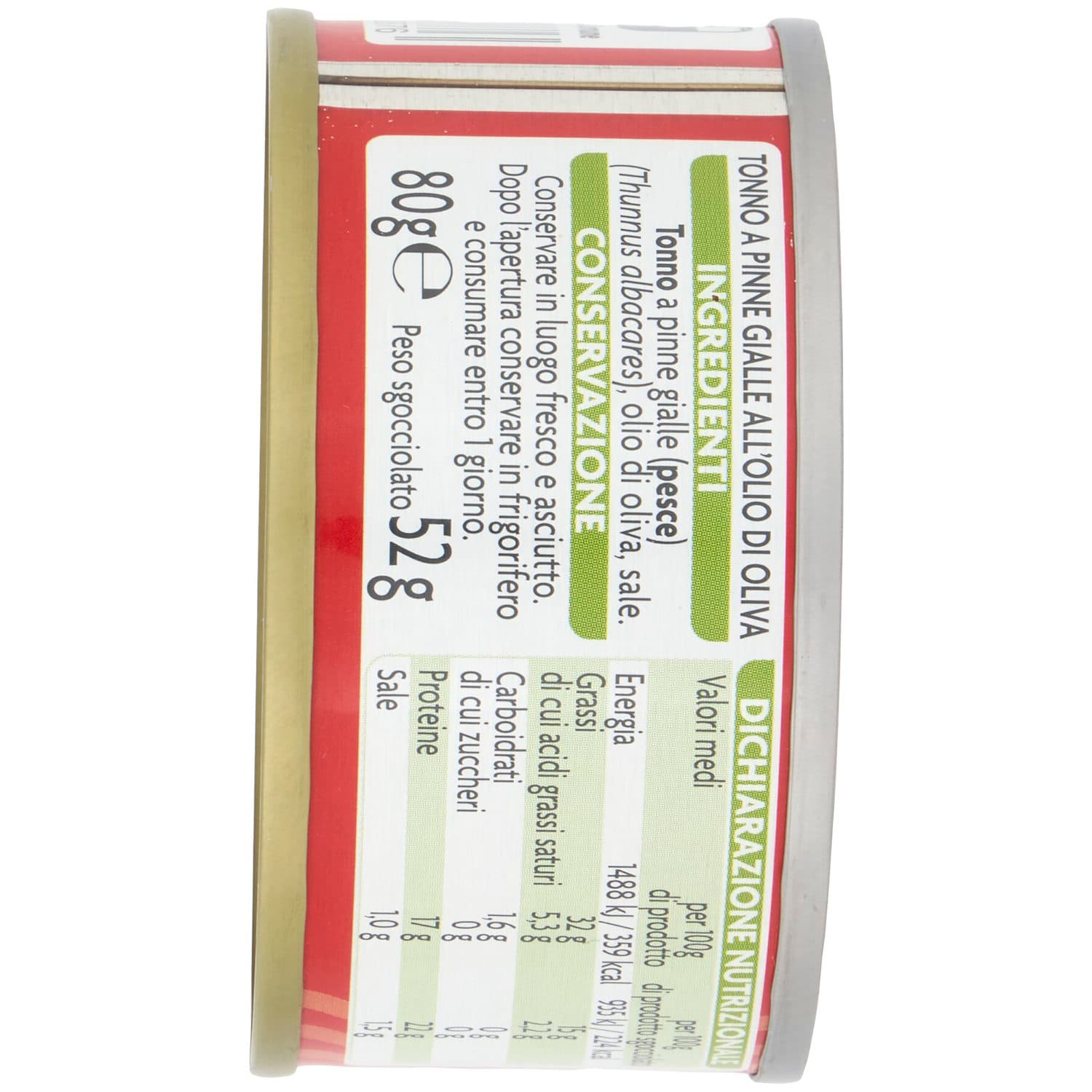 PAM Tonno a Pinne Gialle all'Olio di Oliva 80 g – immagine 4