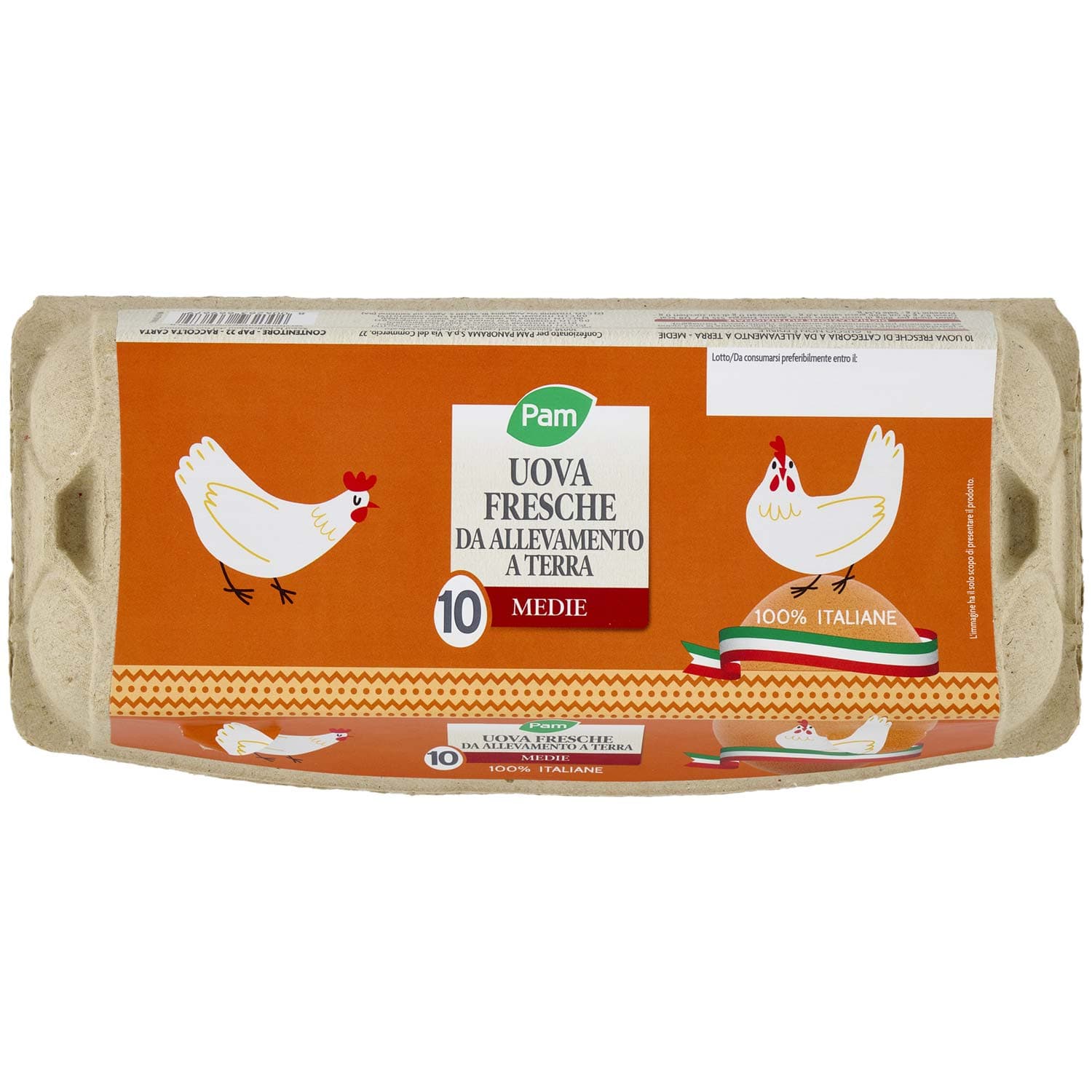 PAM PANORAMA 10 Uova fresche Medie da Allevamento a Terra – immagine 2