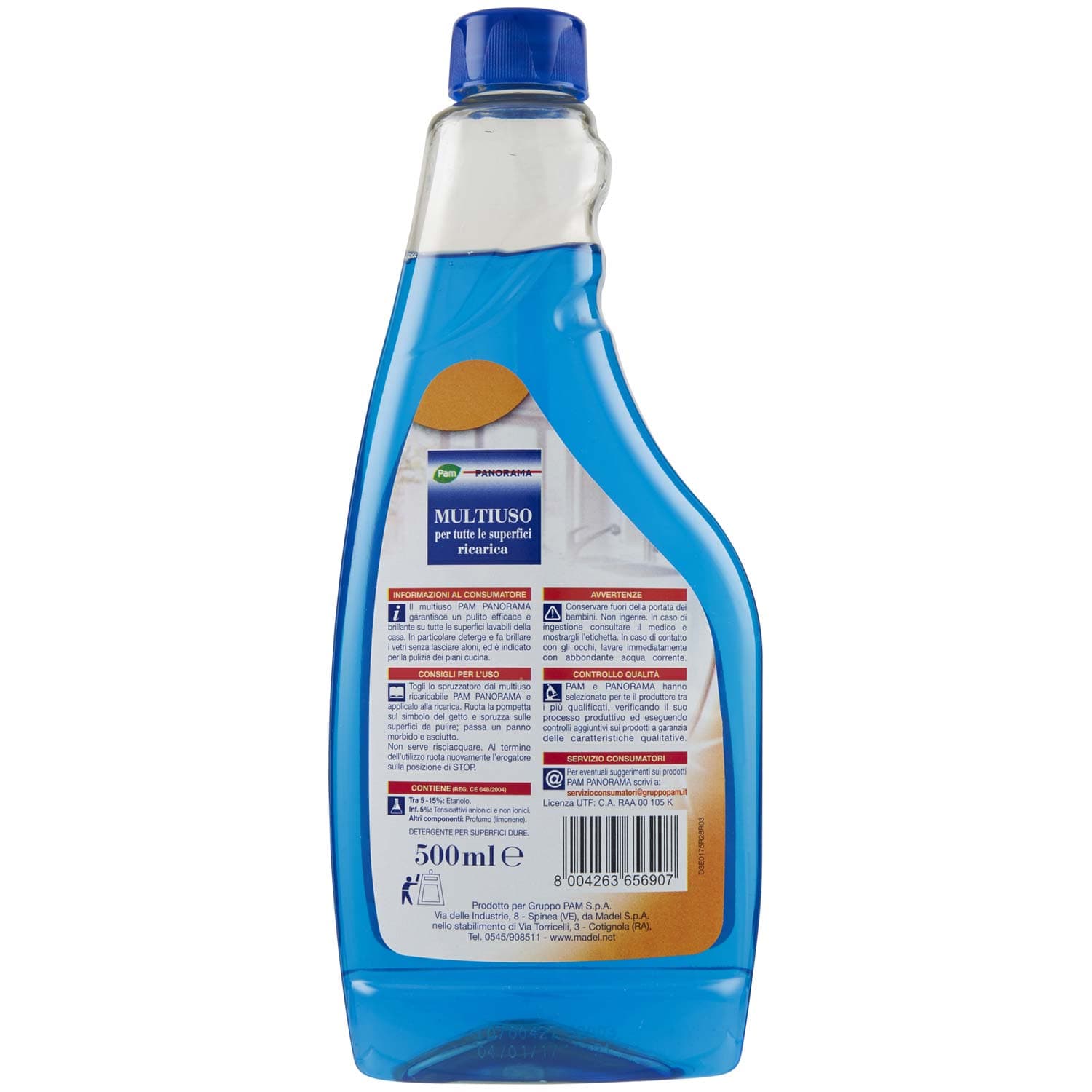 PAM PANORAMA Multiuso per tutte le superfici ricarica 500 ml – immagine 4