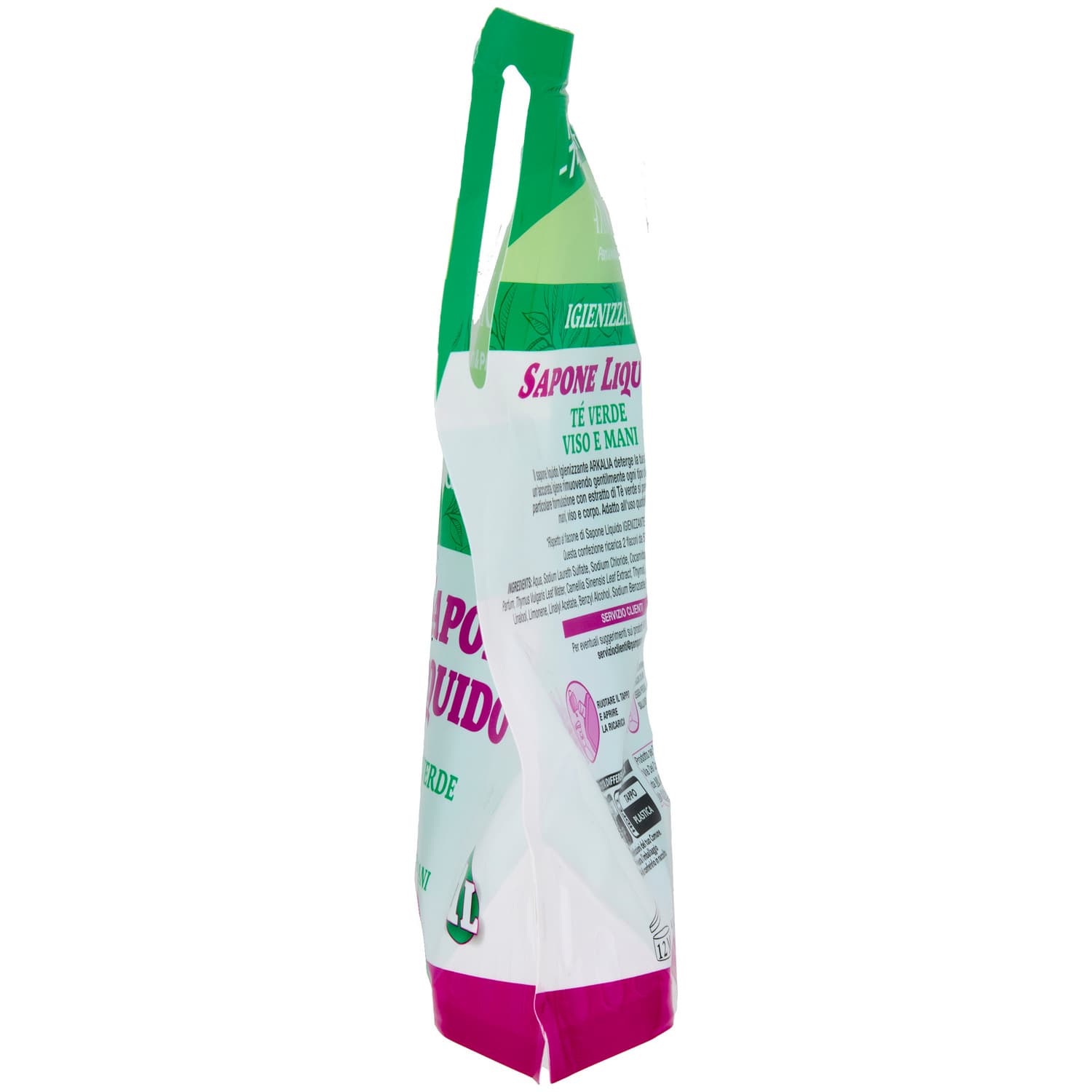 ARKALIA Sapone Liquido Igienizzante Tè Verde Viso e Mani Ricarica 1 L – immagine 5