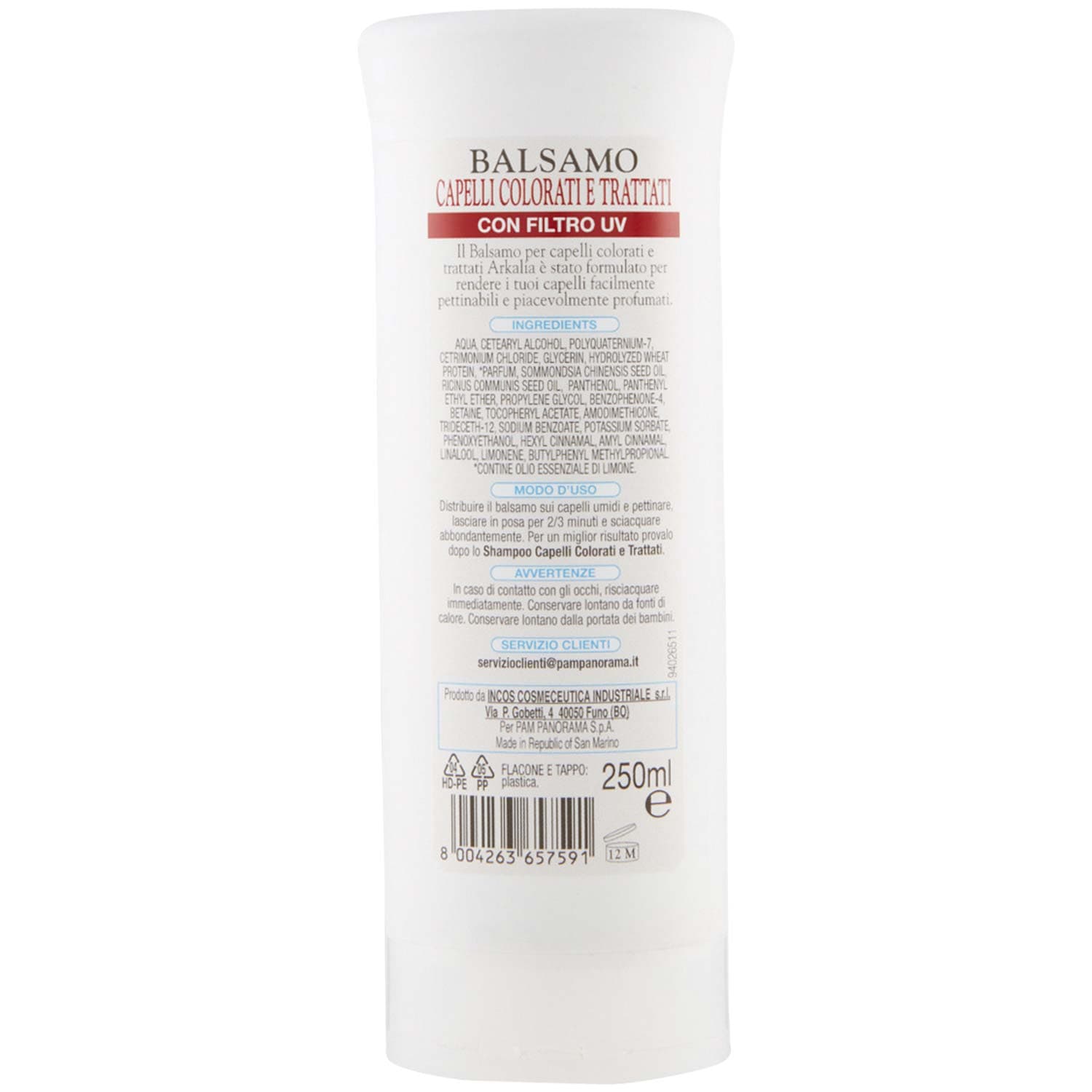 ARKALIA Balsamo Capelli Colorati e Trattati 250 ml – immagine 4