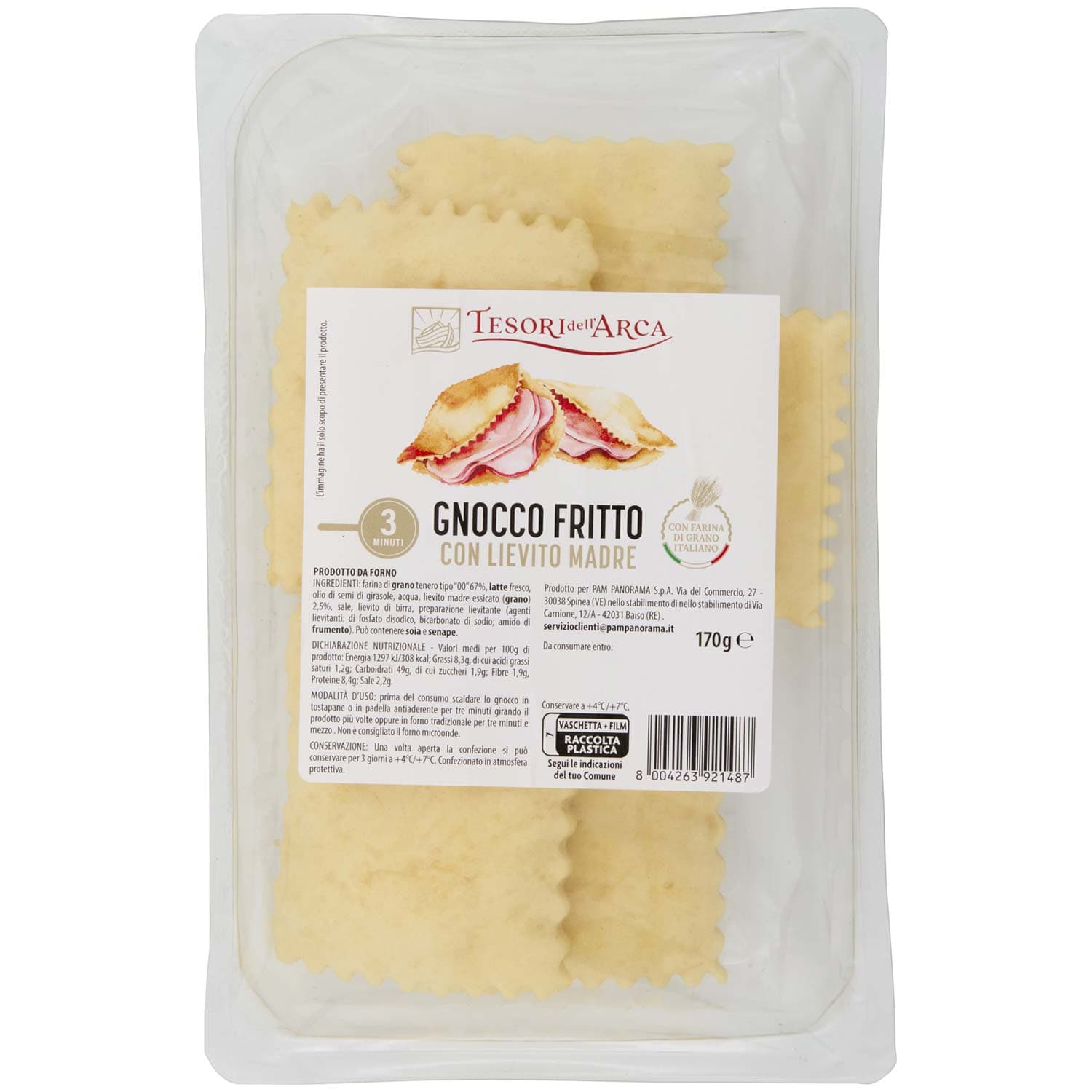 TESORI DELL'ARCA Gnocco Fritto con Lievito Madre 170 g – immagine 2