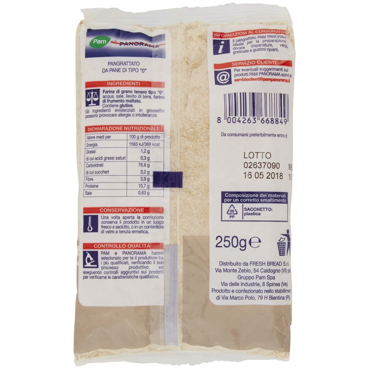 PAM PANORAMA Pan Grattato 250 g – immagine 4