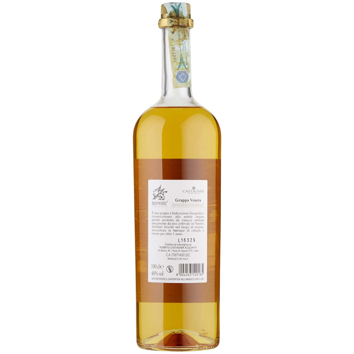 Aqua Nobile Grappa Veneta 100 cl – immagine 4