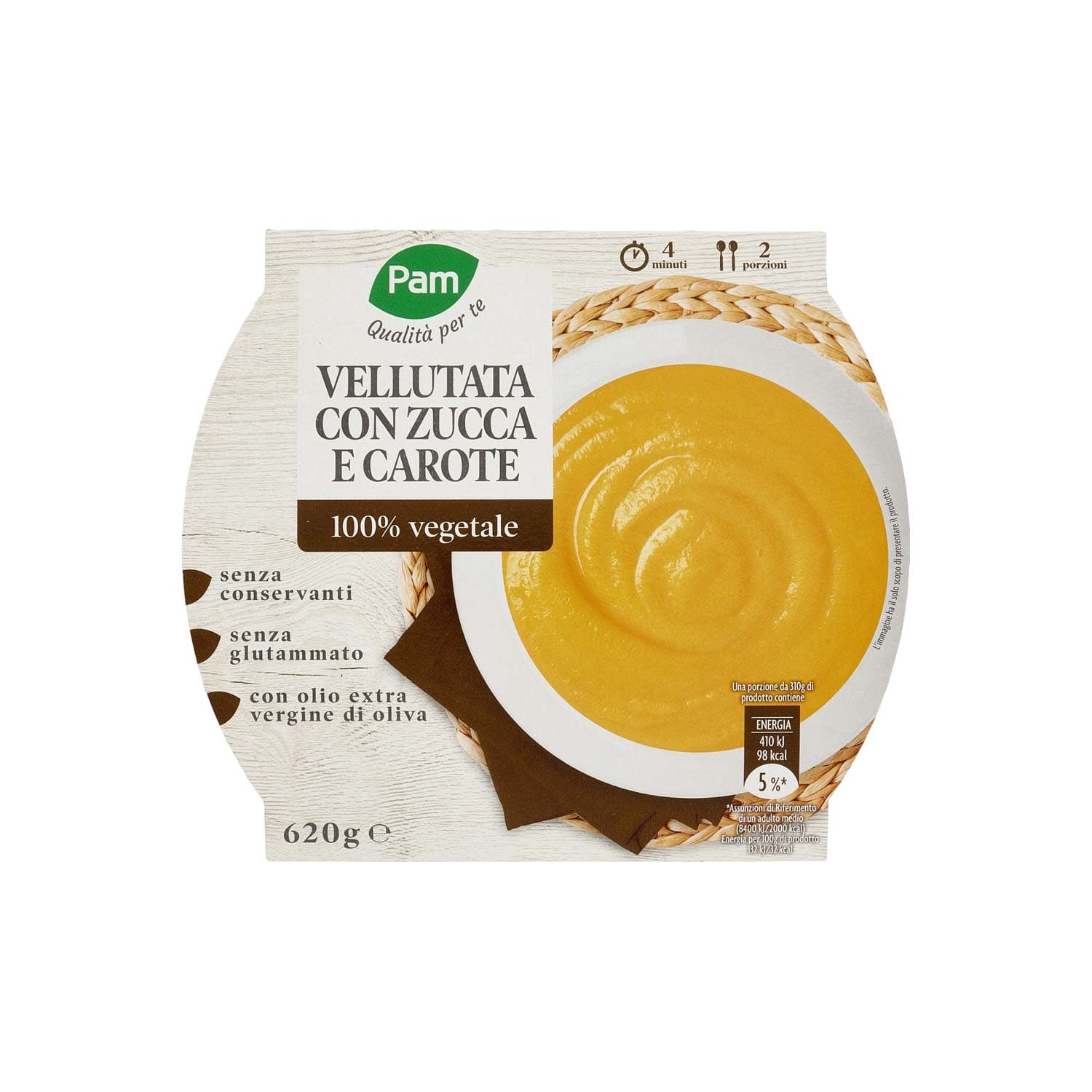 PAM Qualità per te Vellutata con Zucca e Carote 620 g – immagine 2