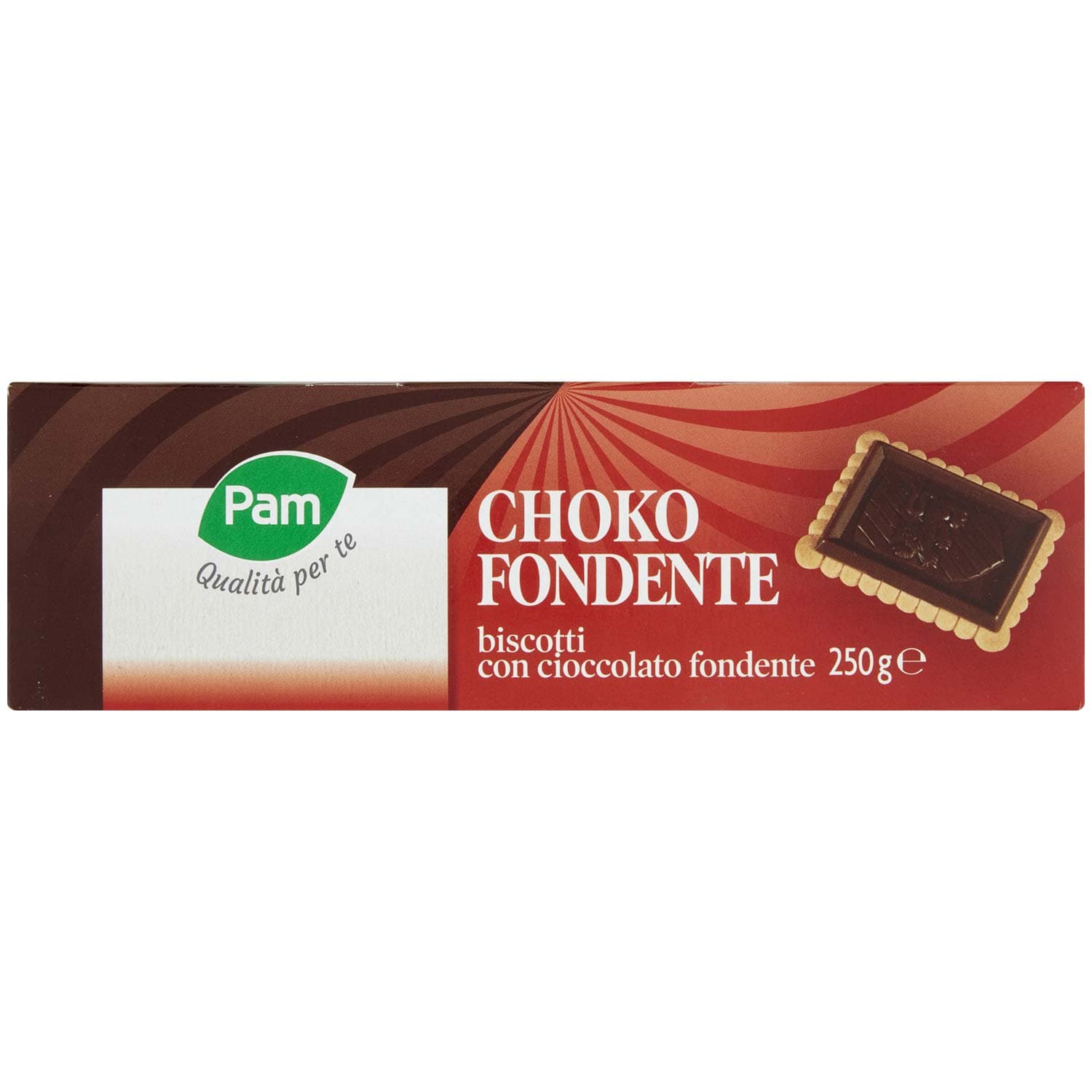 PAM Qualità per te Choko Fondente biscotti con cioccolato fondente 250g (25g x 10) – immagine 7
