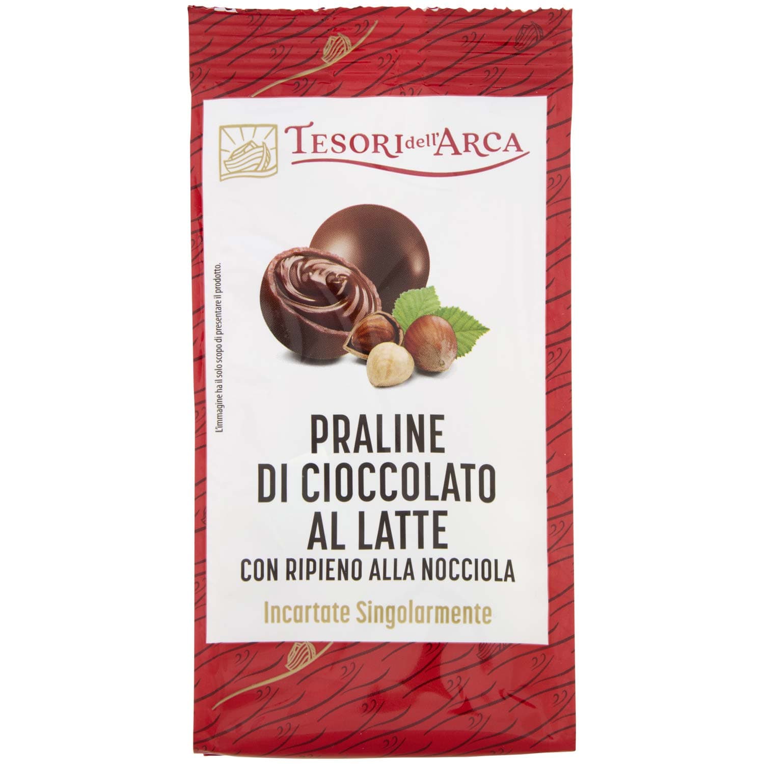TESORI DELL'ARCA Praline di Cioccolato al Latte con Ripieno alla Nocciola 90 g – immagine 2