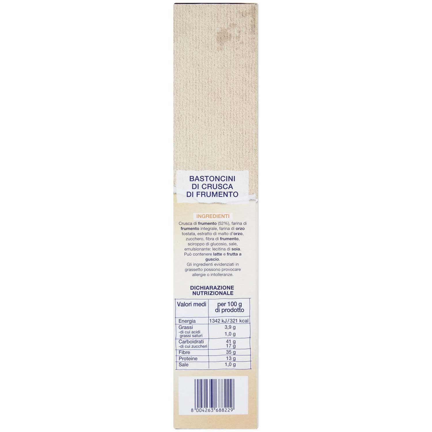 SEMPLICI E BUONI Ricchi di Fibre Bastoncini di Crusca 375 g – immagine 3