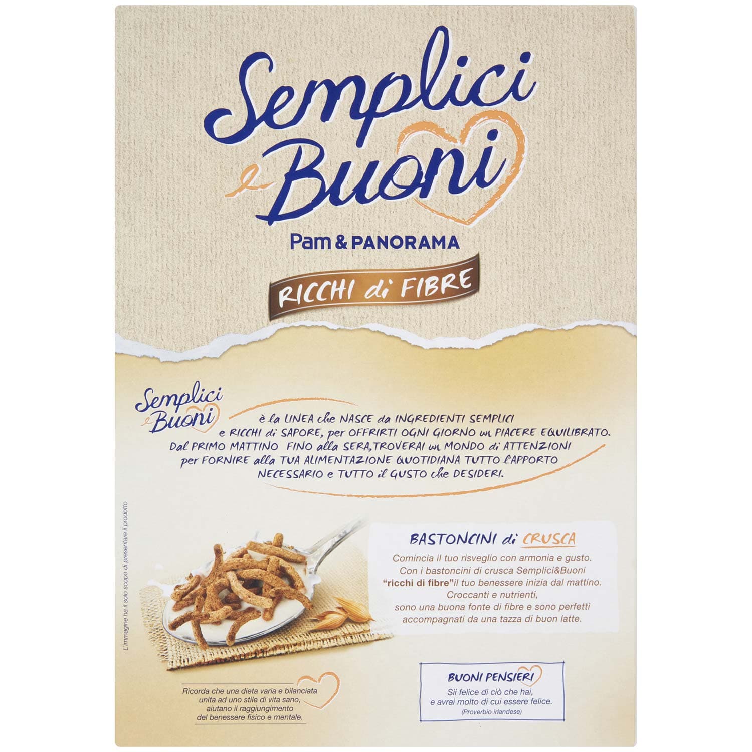 SEMPLICI E BUONI Ricchi di Fibre Bastoncini di Crusca 375 g – immagine 4