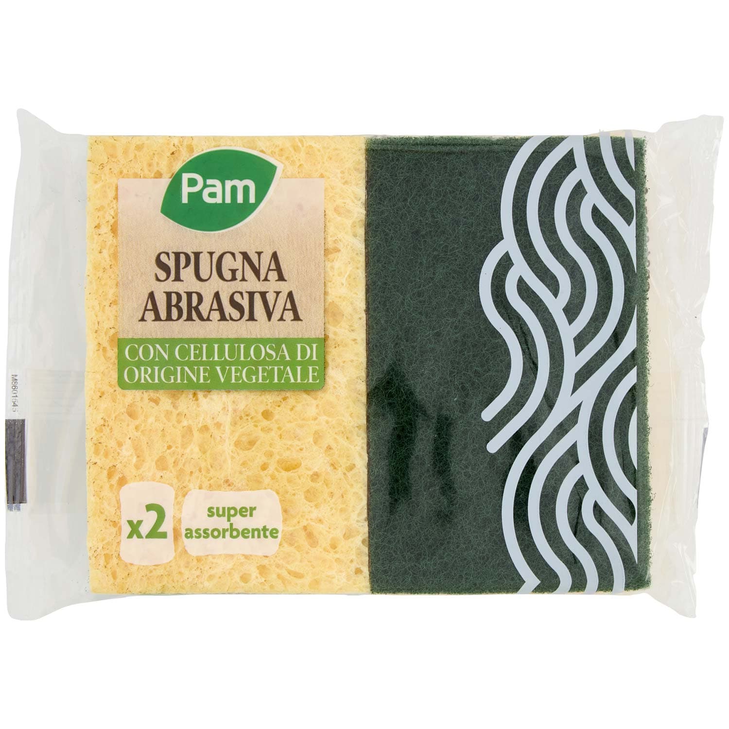 PAM Spugna Abrasiva con Cellulosa di Origine Vegetale 2 pz – immagine 2