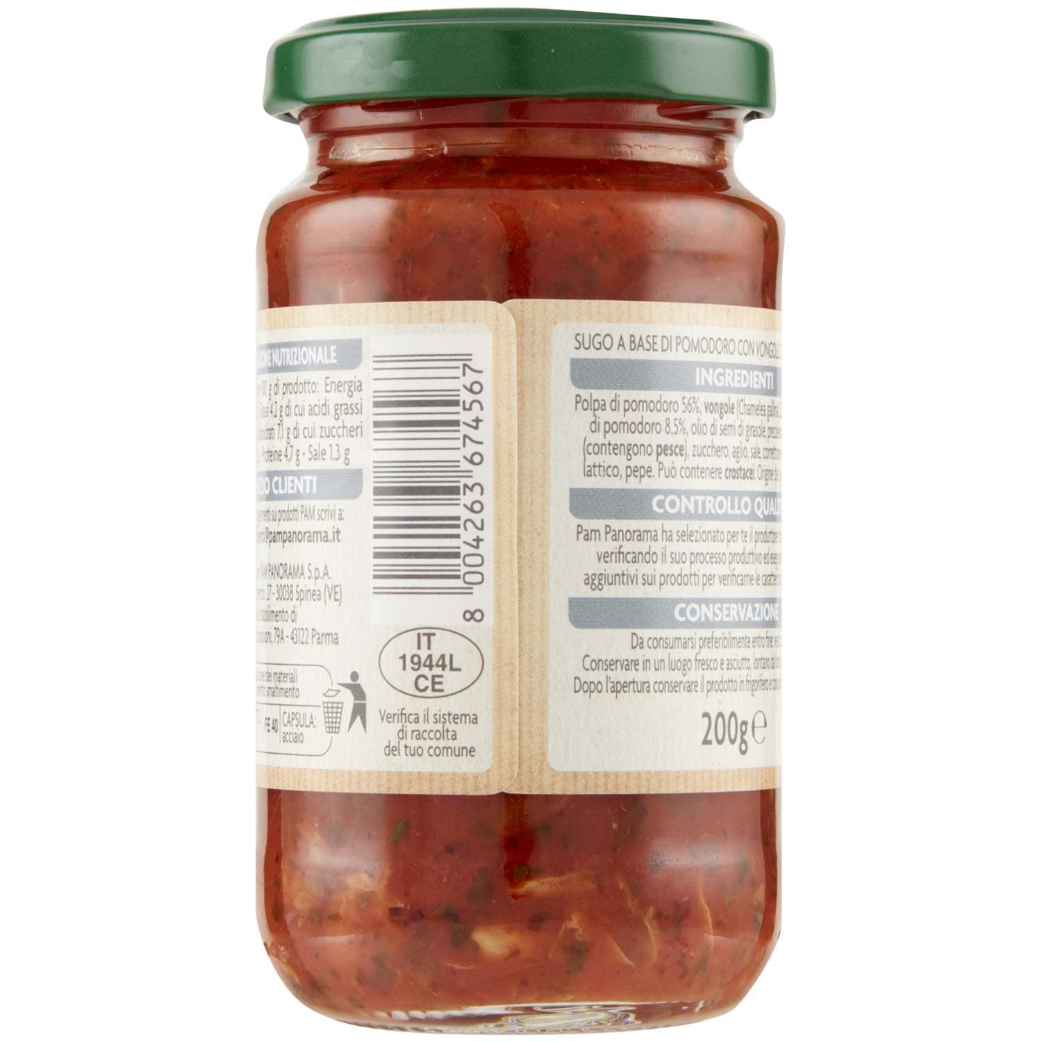 PAM Qualità per te Sugo alle vongole 200 g – immagine 4