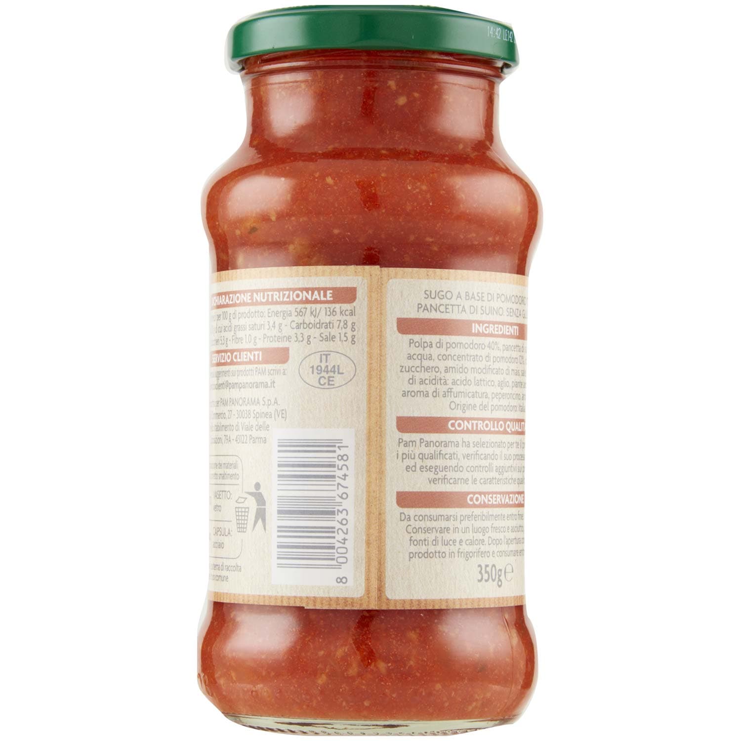PAM Qualità per te Sugo all'amatriciana 350 g – immagine 4