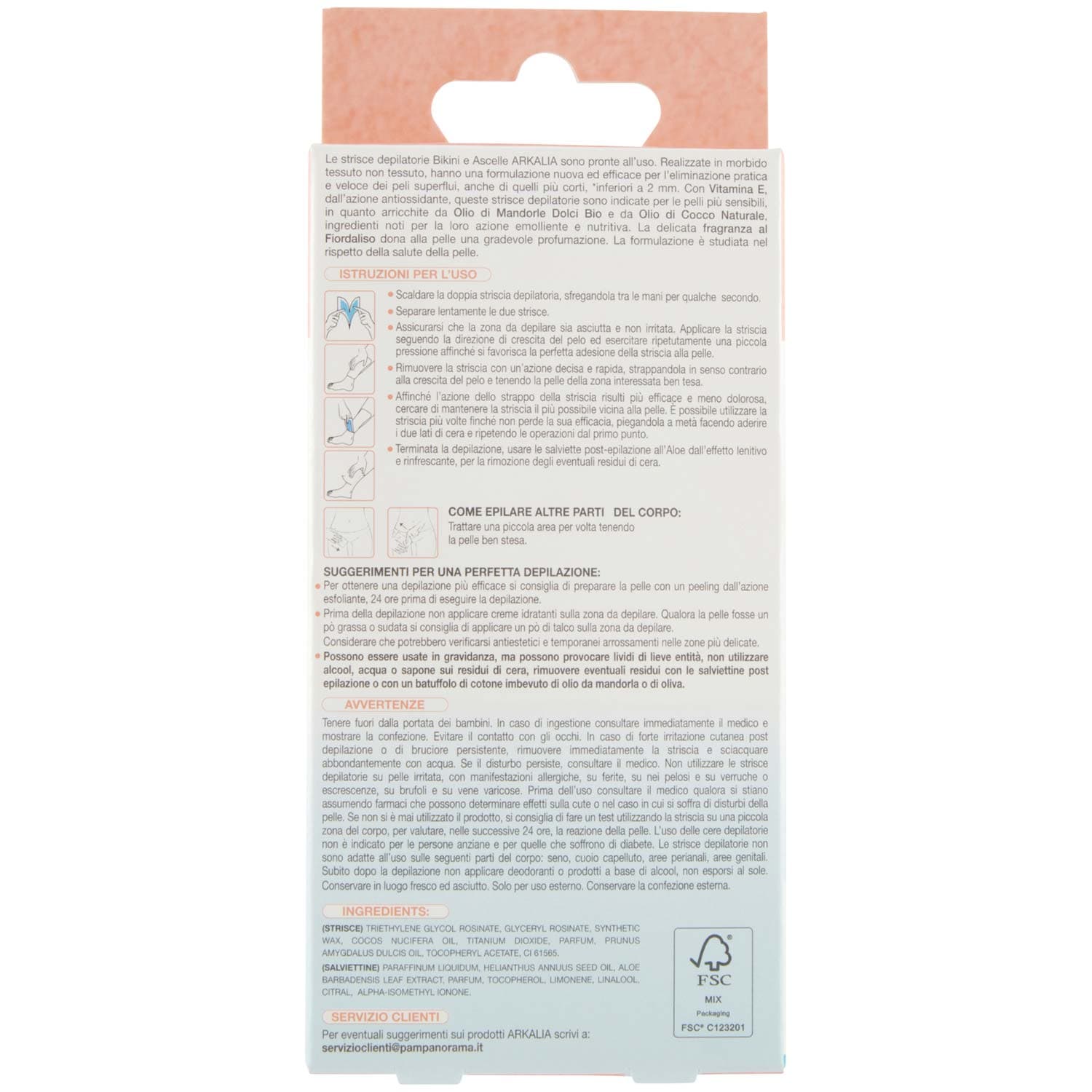 ARKALIA Strisce Depilatorie Bikini e Ascelle 16 Strisce + 3 Salviettine Post Depilazione – immagine 4
