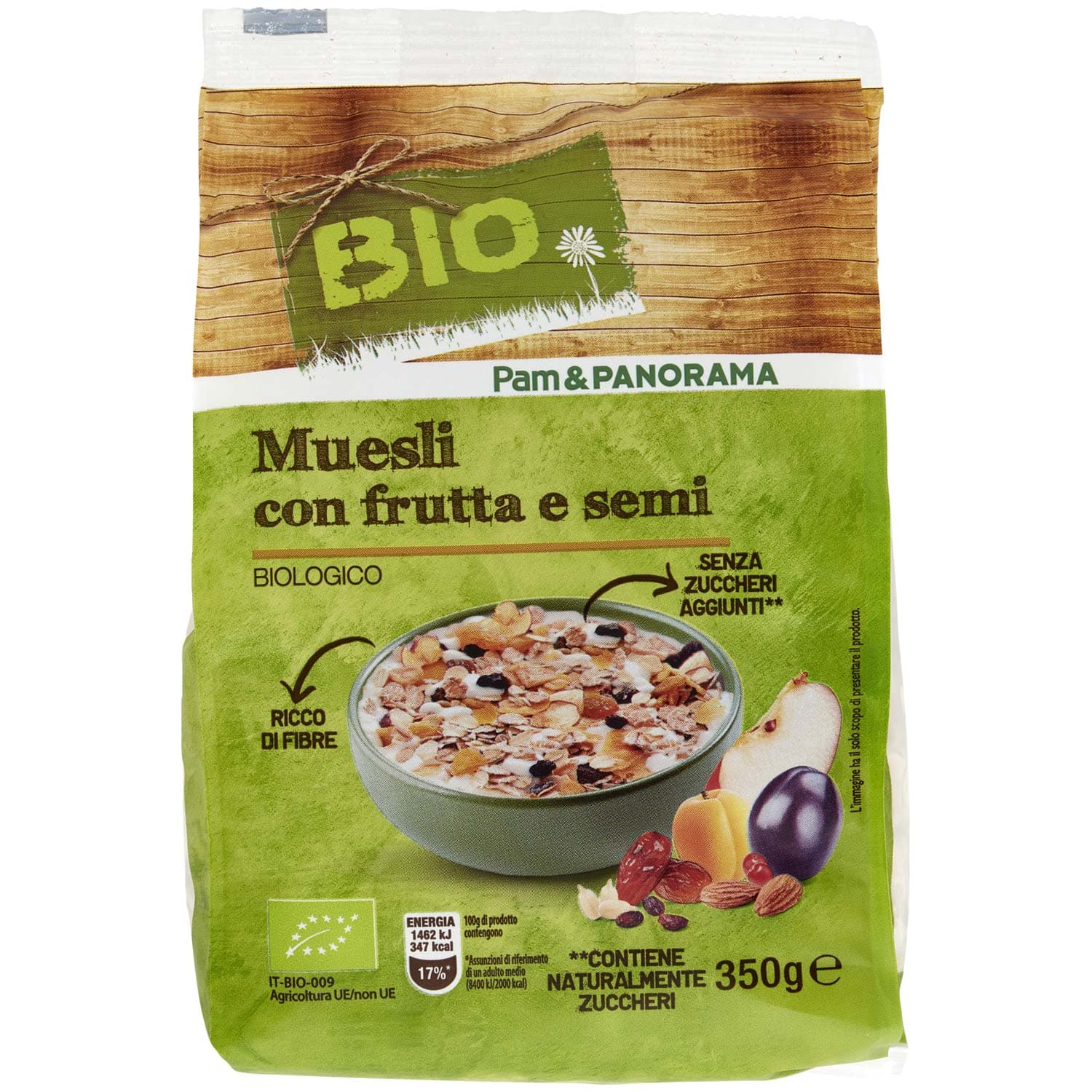 BIO Muesli con frutta e semi 350 g – immagine 2