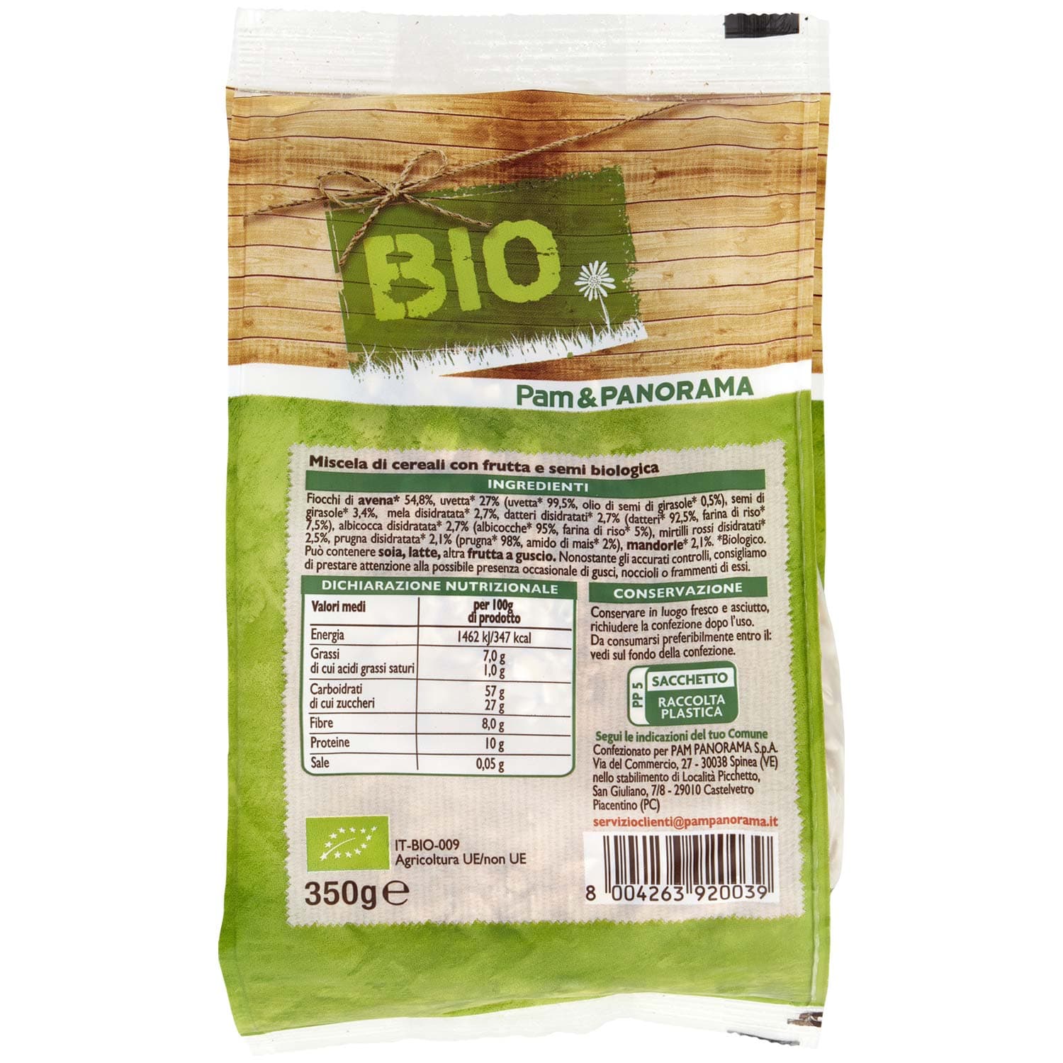 BIO Muesli con frutta e semi 350 g – immagine 4