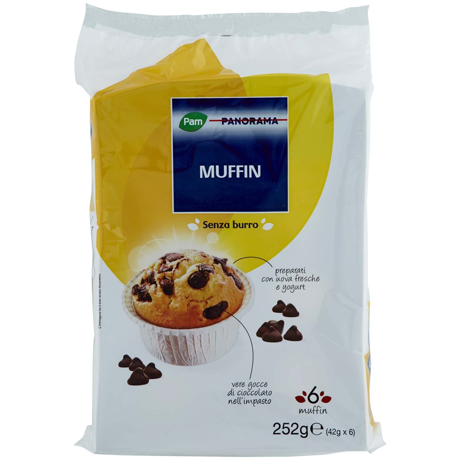PAM PANORAMA Muffin 252g (42g x 6) – immagine 2
