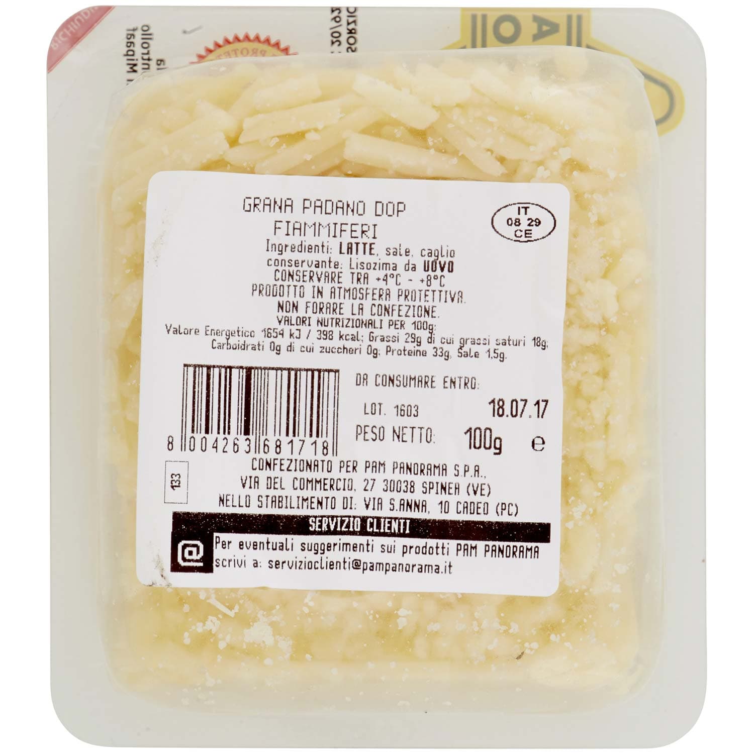 PAM PANORAMA Grana Padano DOP Fiammiferi 100 g – immagine 4