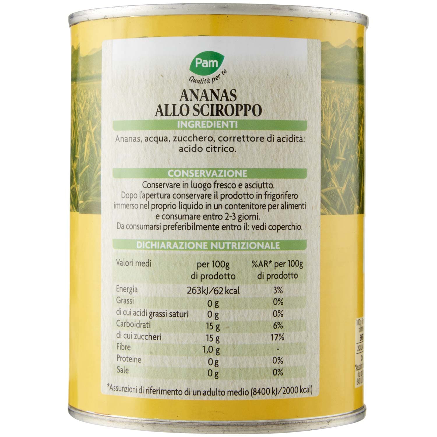 PAM Qualità per te Ananas a fette sciroppato 565 g – immagine 3