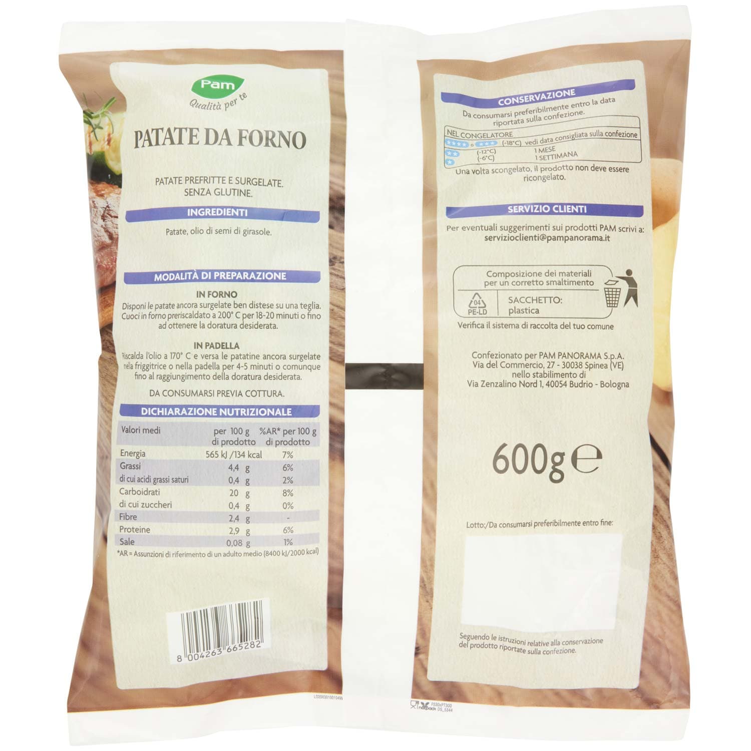 PAM PANORAMA Patate da Forno surgelate 600 g – immagine 4