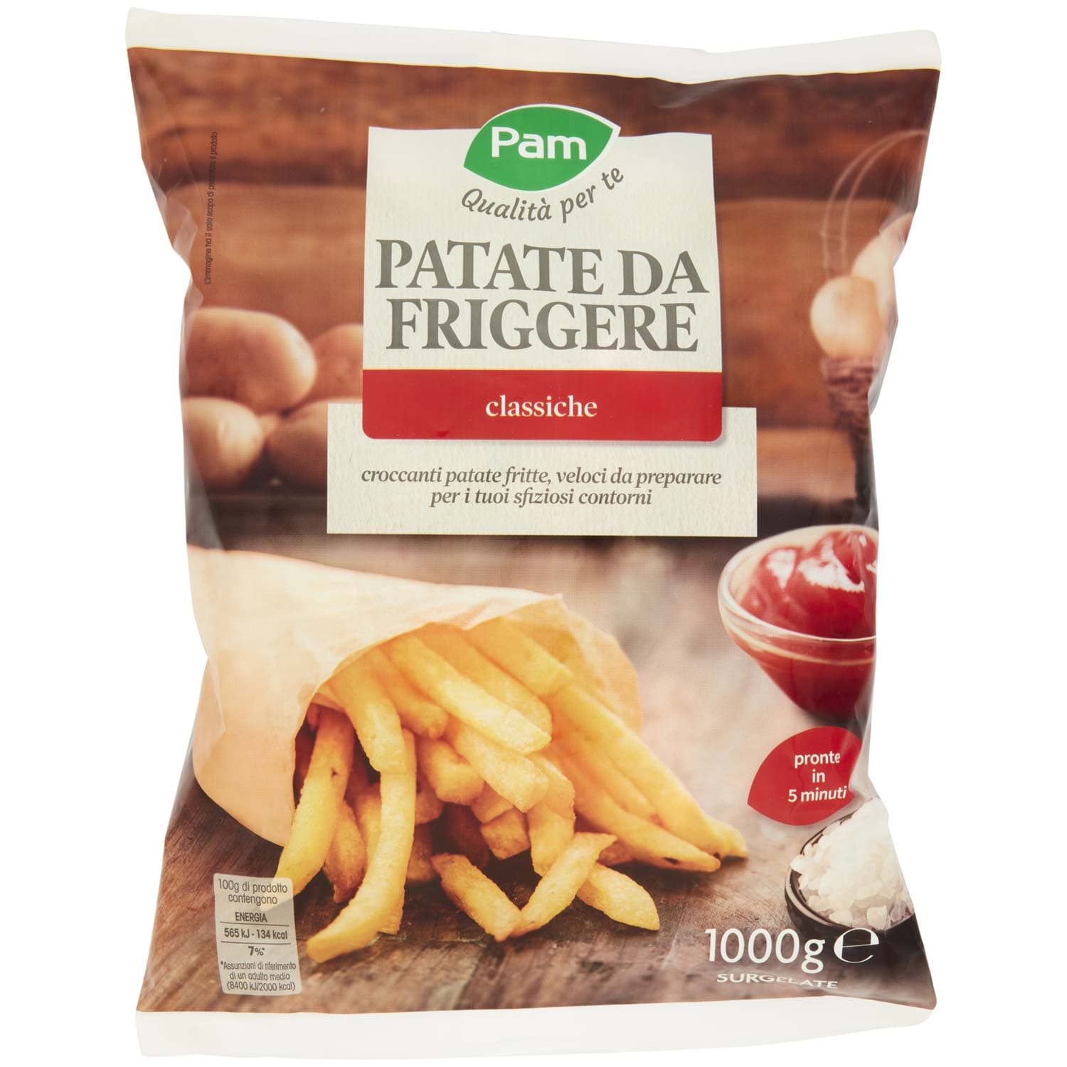 PAM PANORAMA Patate Fritte surgelate 1 kg – immagine 2