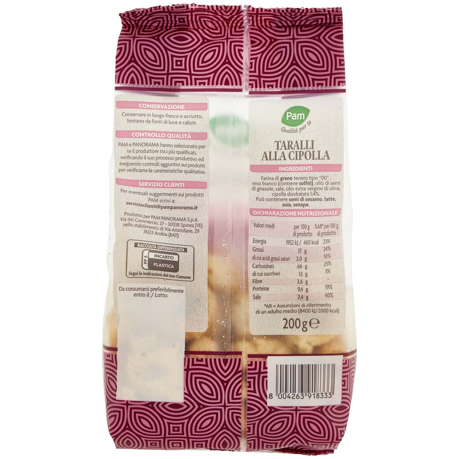 PAM Qualità per te Taralli alla Cipolla 200 g – immagine 4