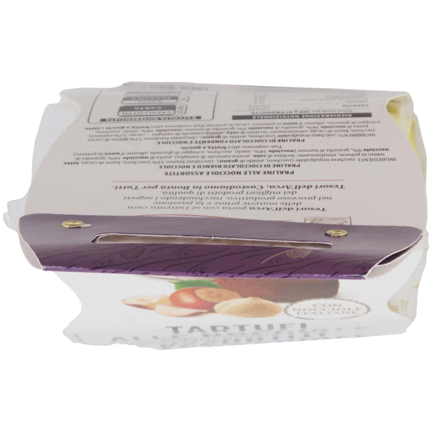 TESORI DELL'ARCA Tartufi alle Nocciole Assortiti di Cioccolato Bianco e Fondente 160 g – immagine 6