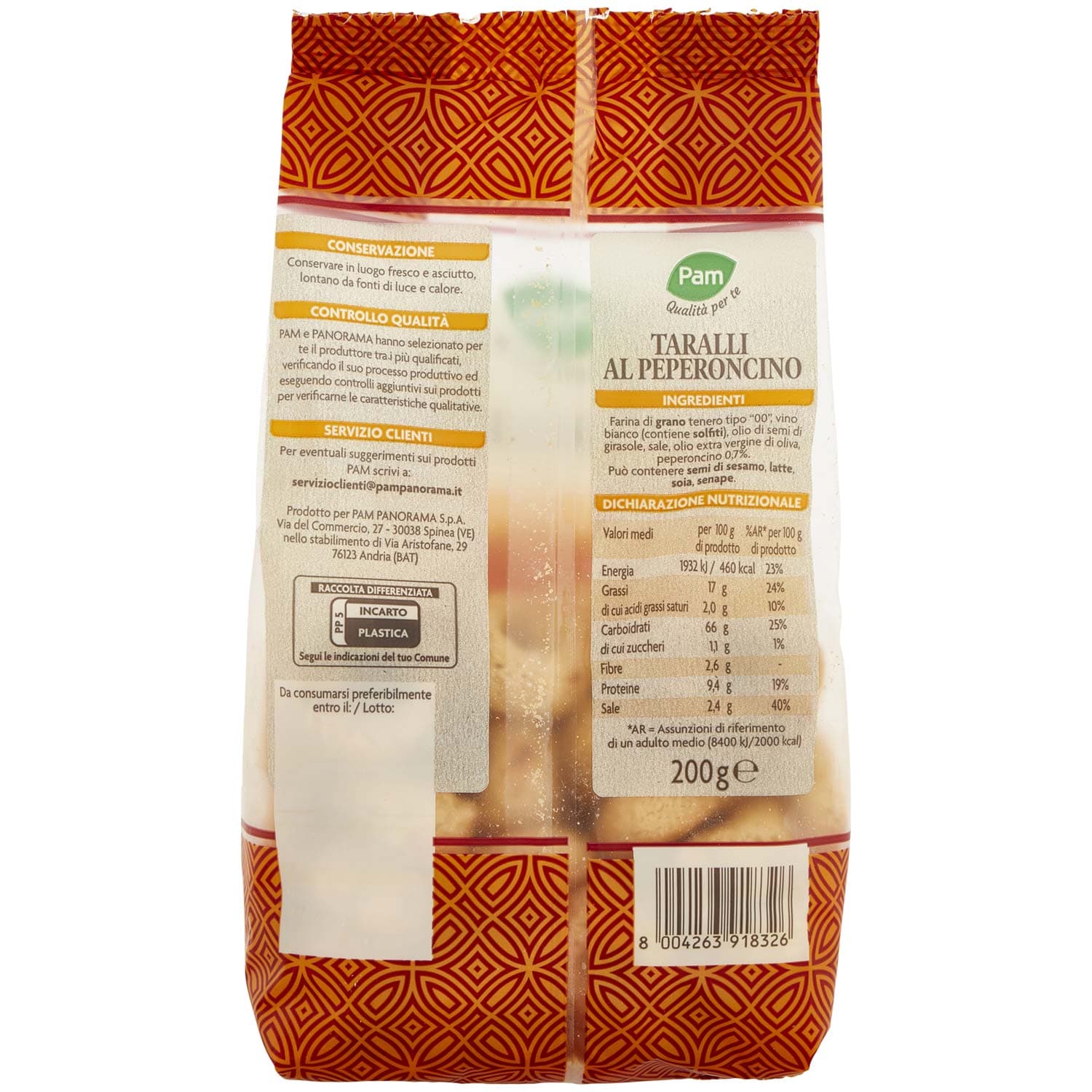 PAM Qualità per te Taralli al Peperoncino 200 g – immagine 4