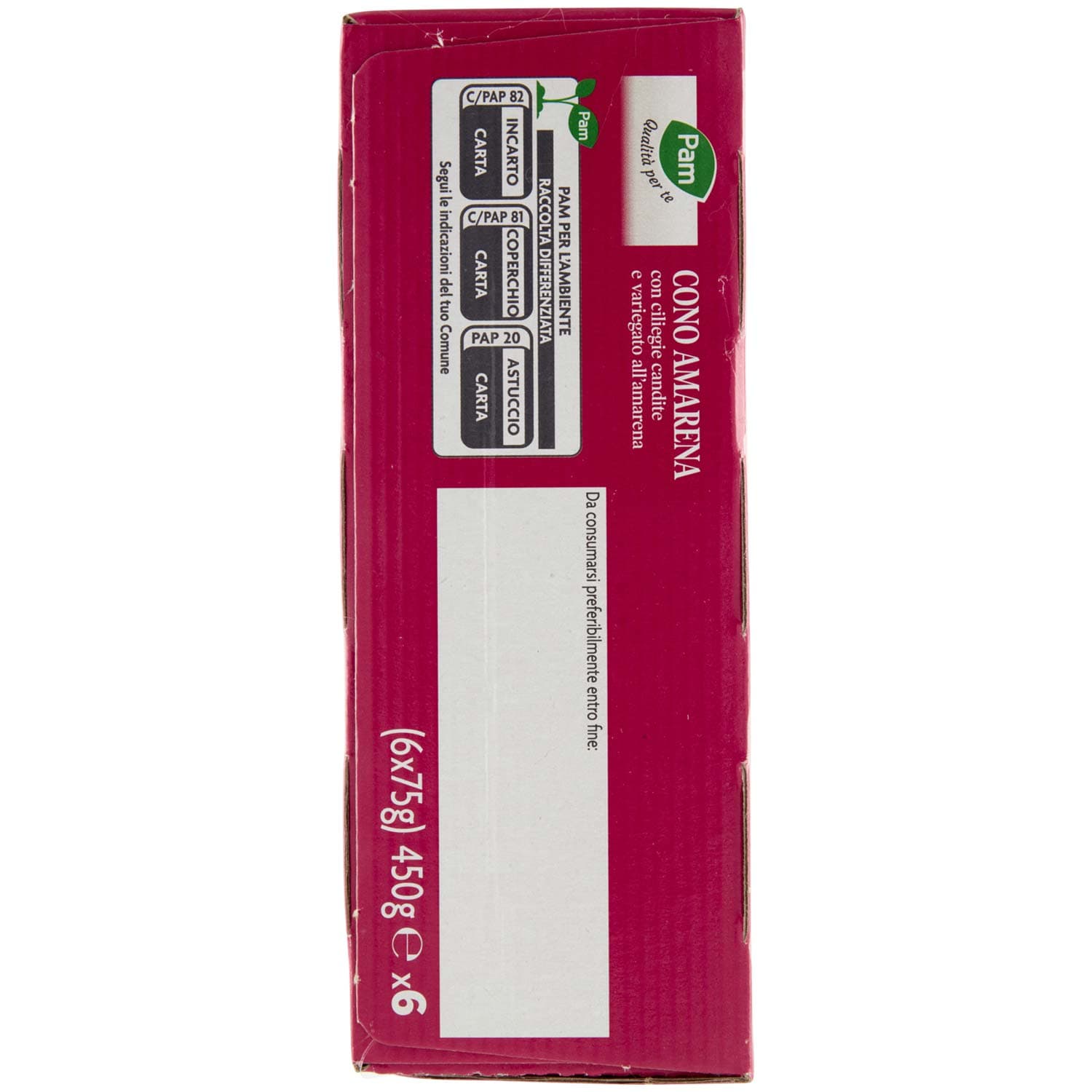 PAM Qualità per te Cono Amarena 6 x 75 g – immagine 3